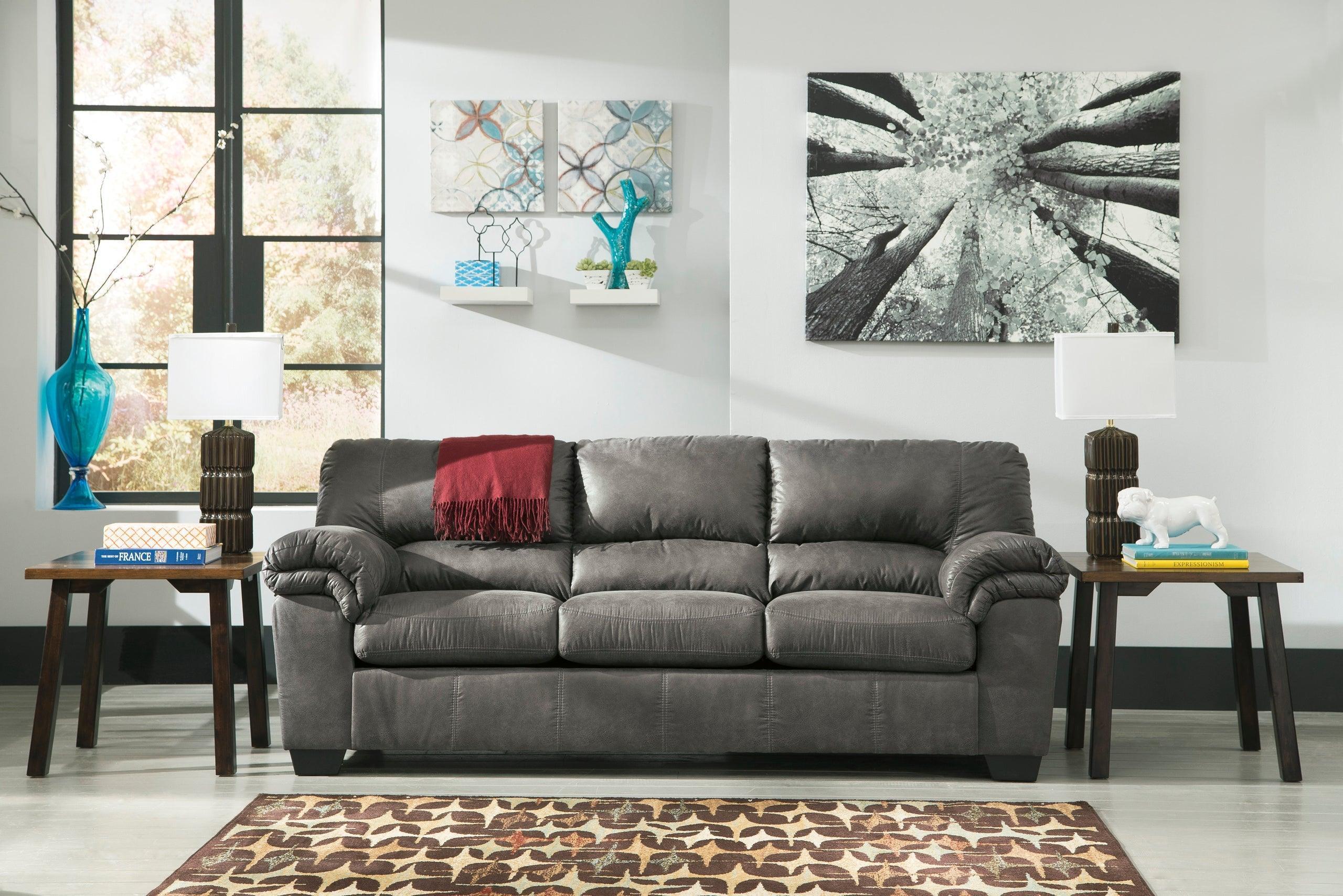 Bladen Slate Faux Leather Upholstered Full Size Sleeper - Image 2
