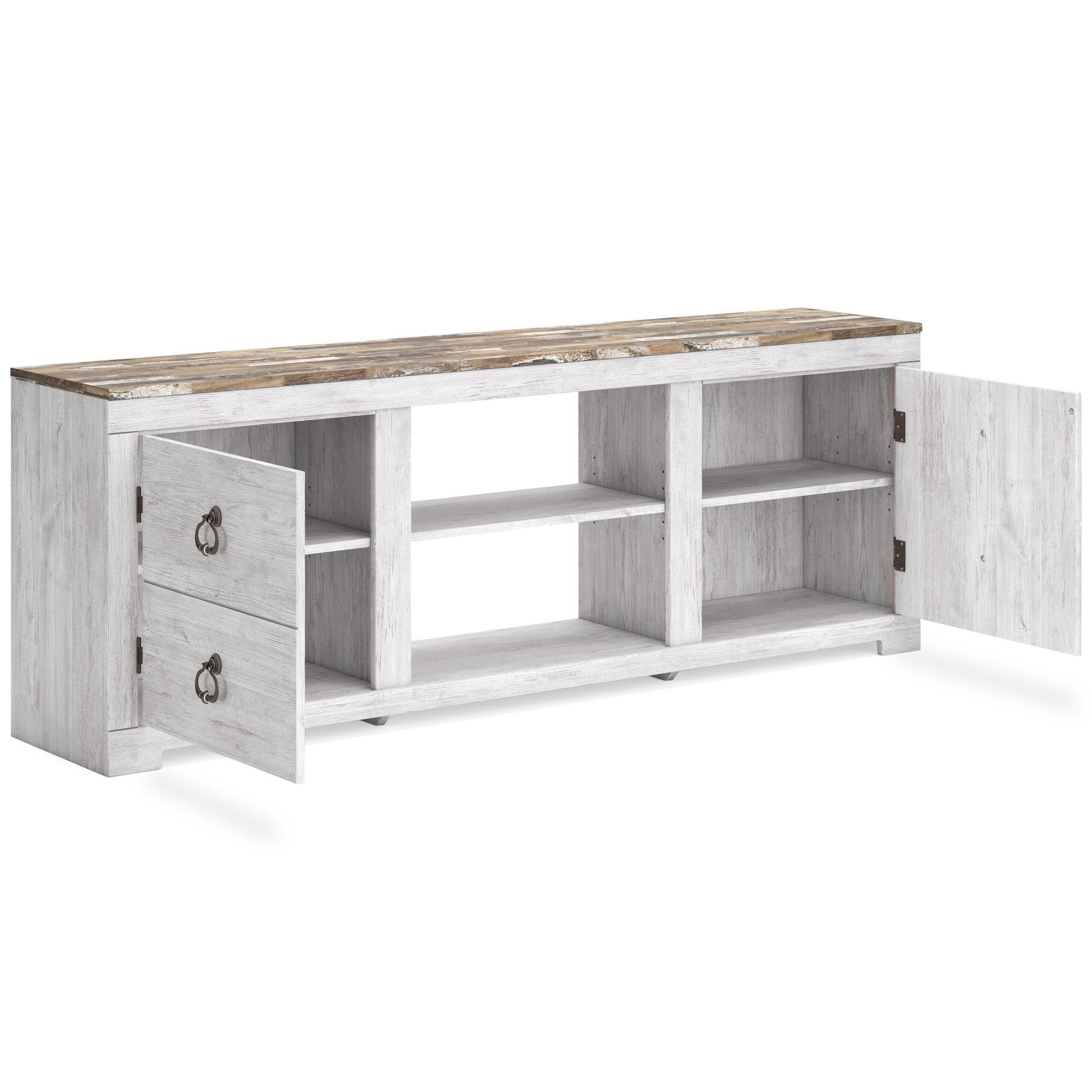 W267-168 TV Stand 72"L or TV Stand w Fireplace - Image 2