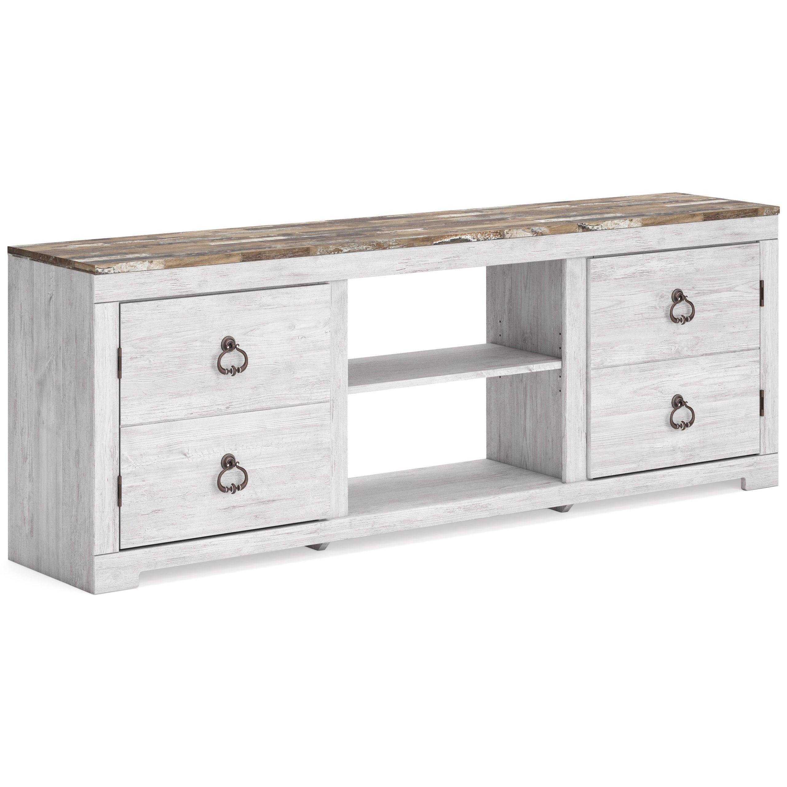 W267-168 TV Stand 72"L or TV Stand w Fireplace - Image 3