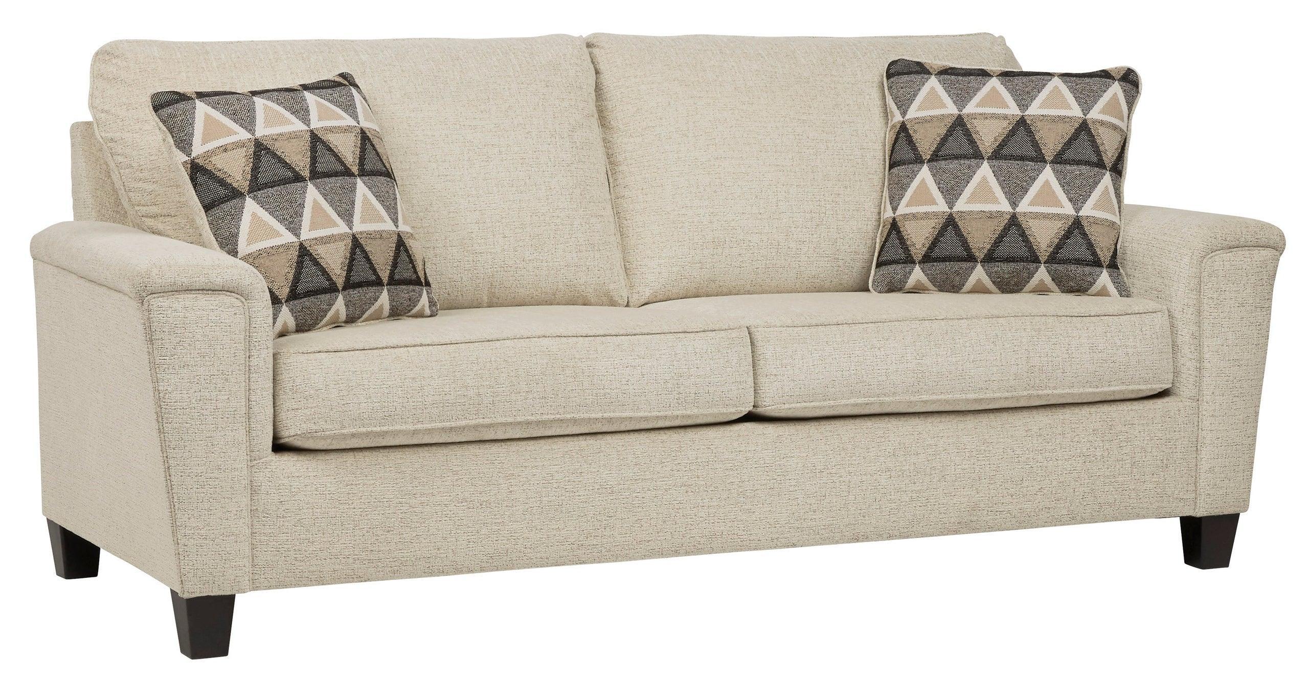 Abinger Natural Fabric Upholstered Queen Sofa Sleeper - Image 2