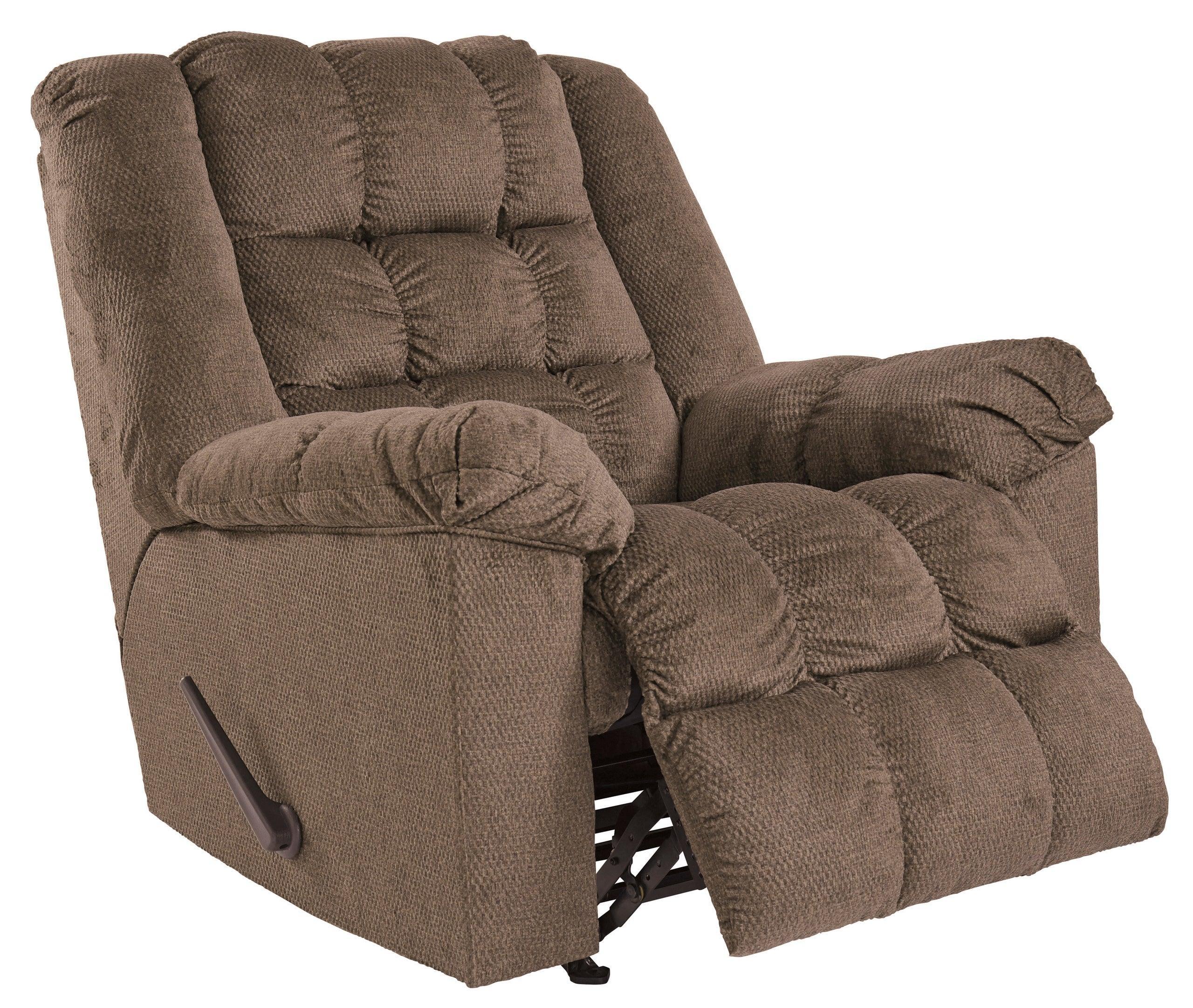 Drakestone Brown Armchair Rocker Recliner Heat massage - Image 2