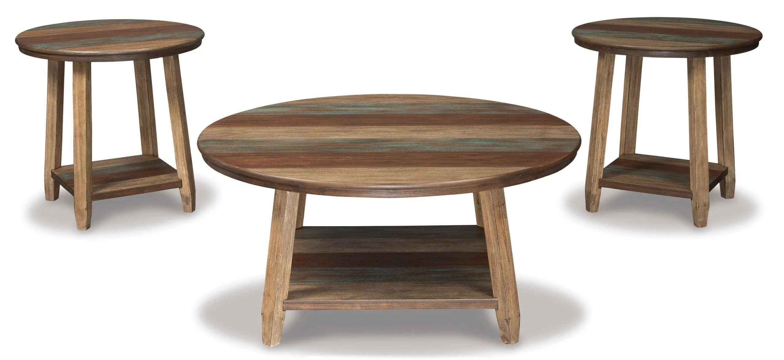 Multi-color Round Occasional Table Set - Image 2