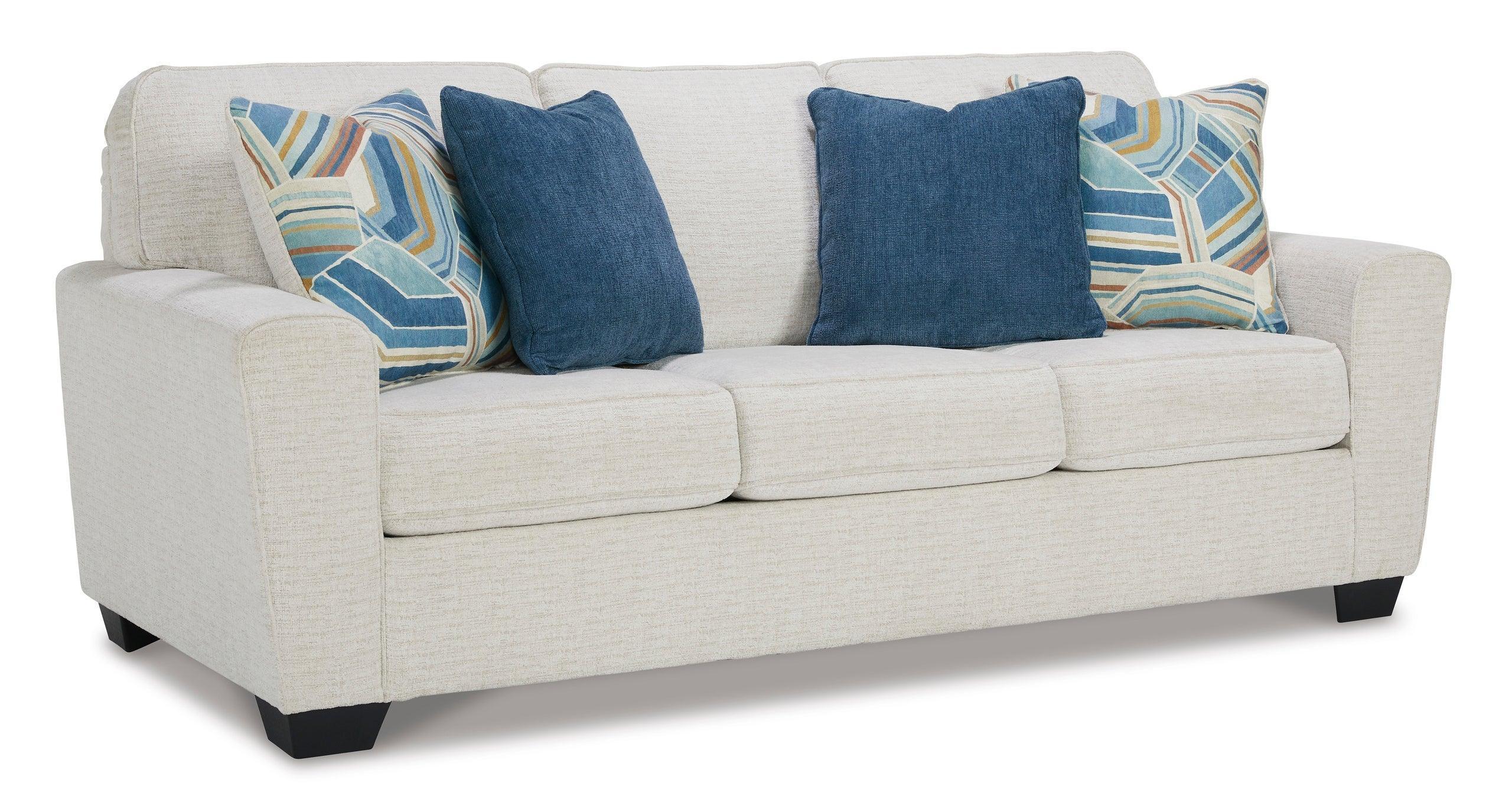 Snow Faux Fabric Upholstered Queen Sofa Sleeper - Image 3