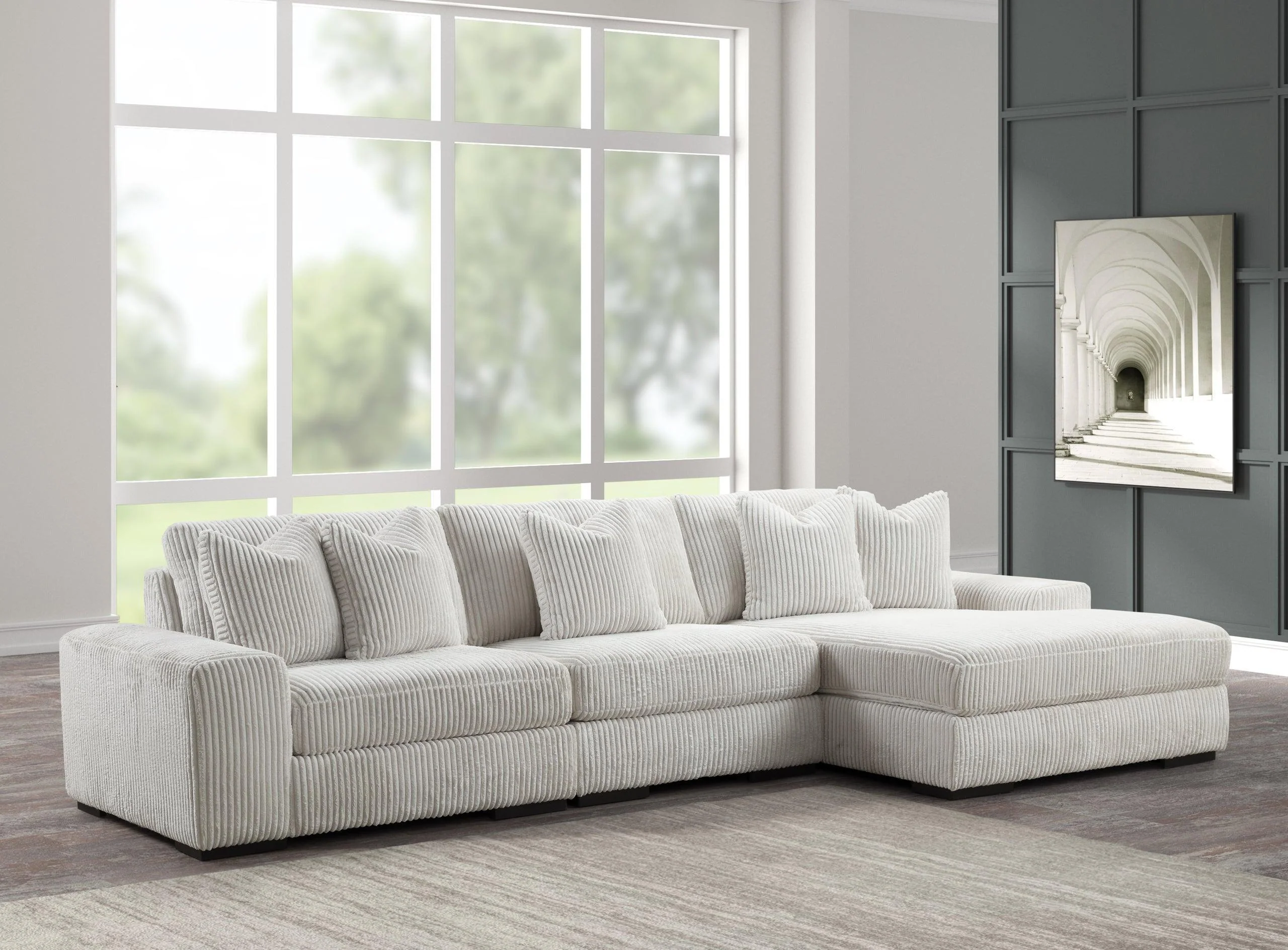 Sunday Beige 3-Piece Sectional - Image 2