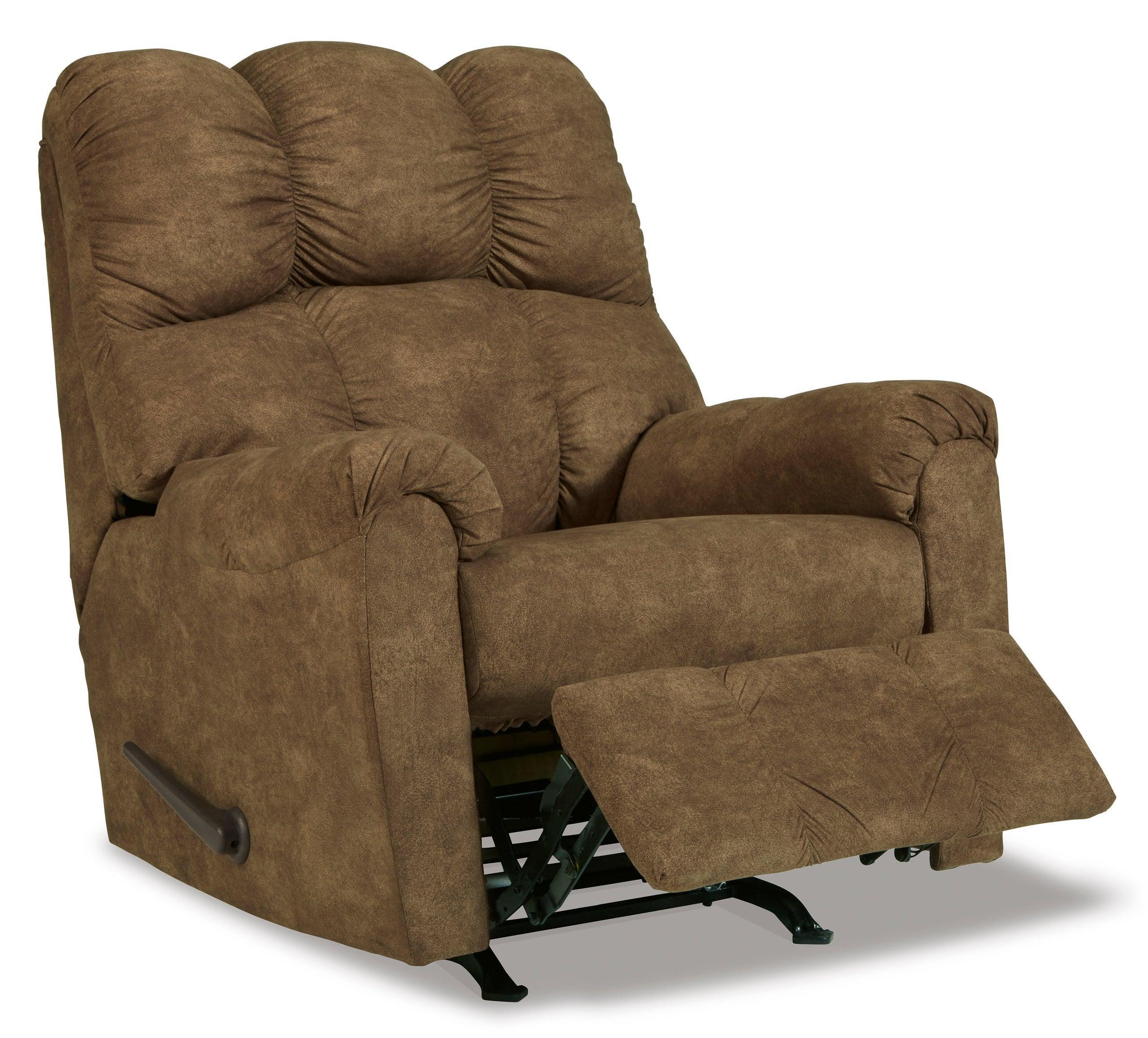 Rocker Brindle Fabric Recliner - Image 2
