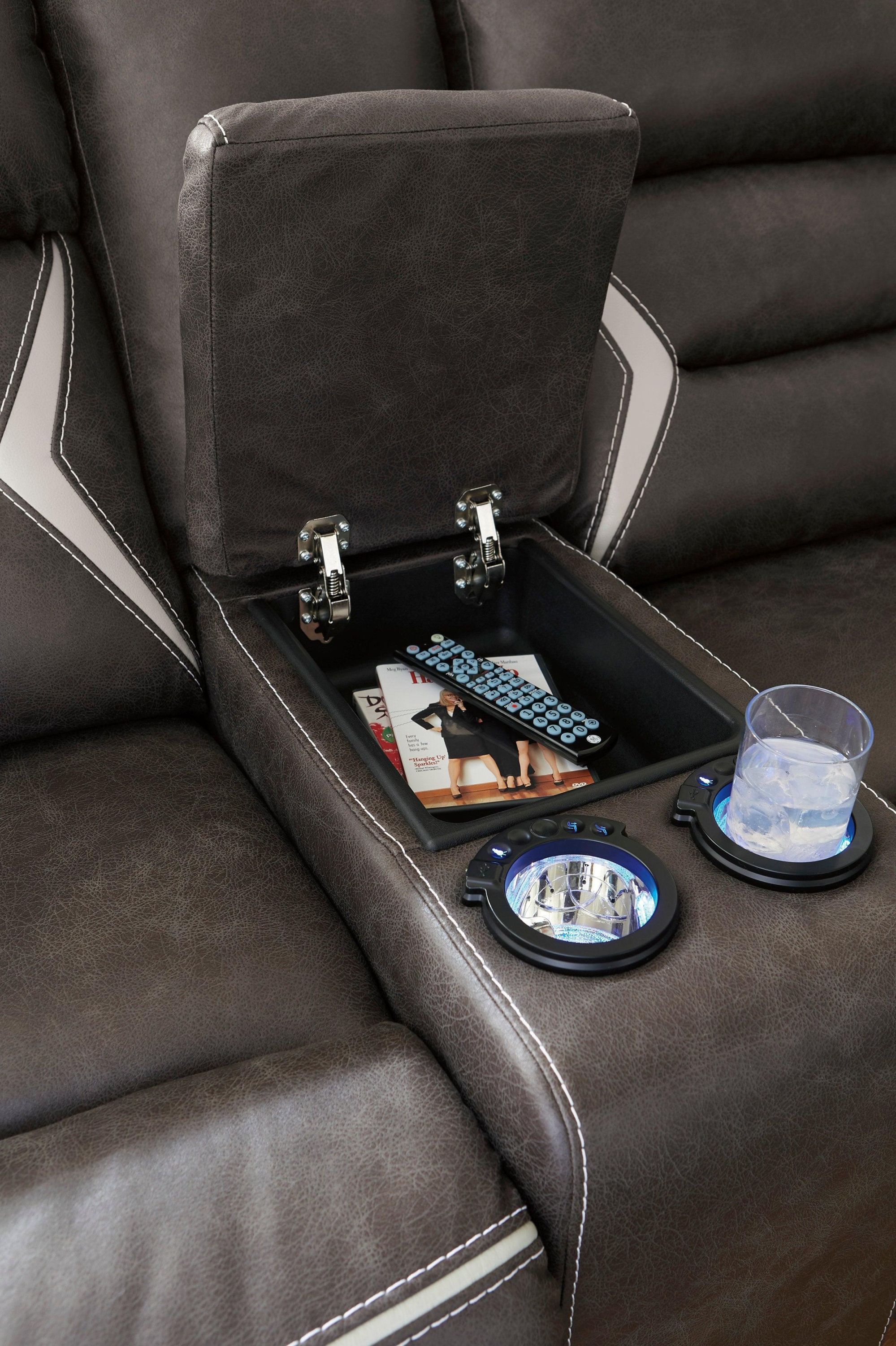 Kincord Midnight Power Reclining Sectional - Image 3