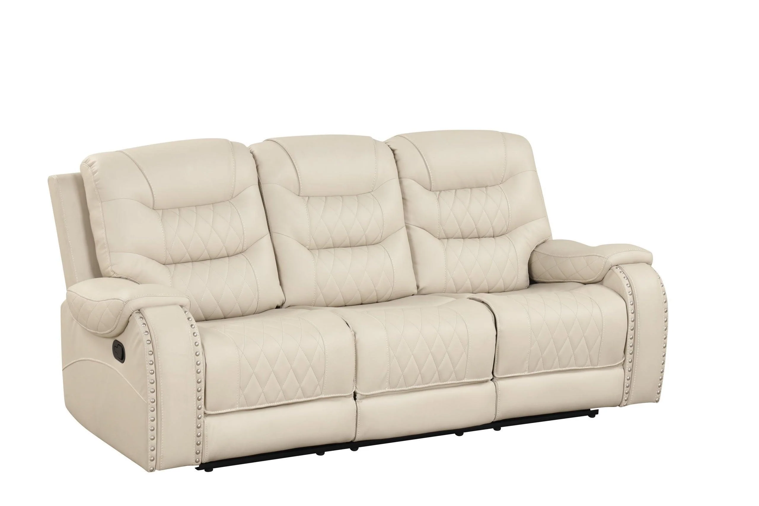 Ashy Ivory Oversized 3-Piece Reclining Set - Image 2