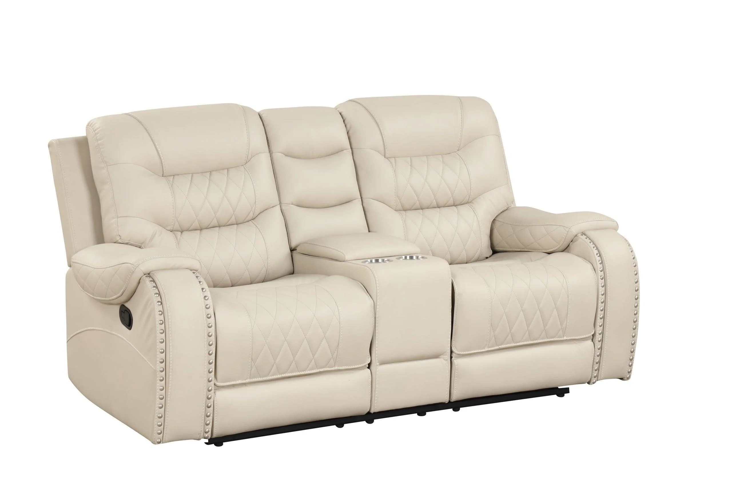 Ashy Ivory Oversized 3-Piece Reclining Set - Image 3