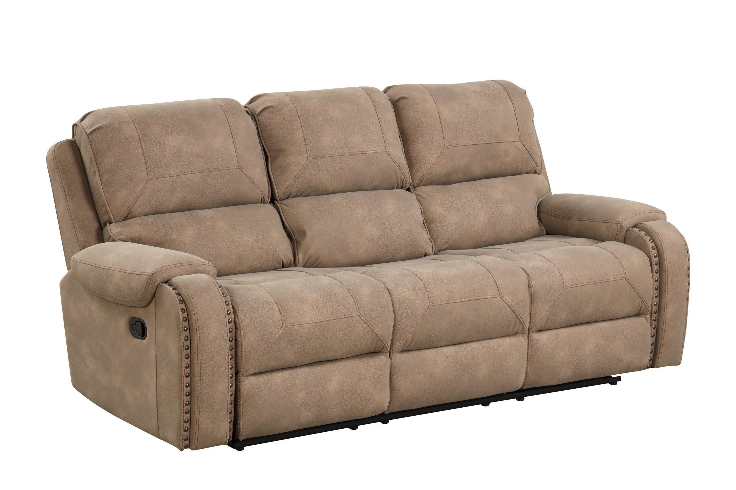 Titan Latte Oversized 3-Piece Reclining Set - Image 3