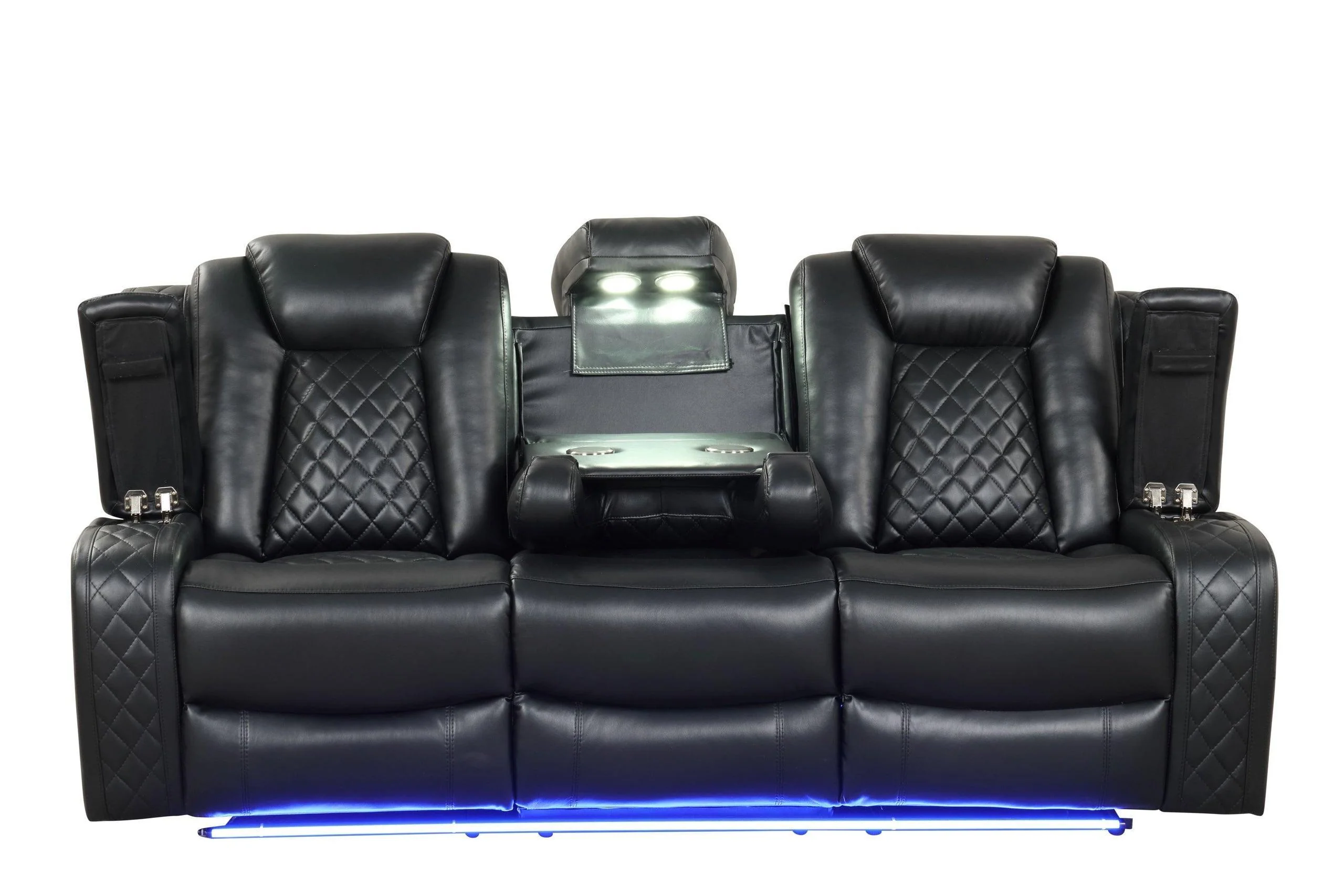 Luz Black 3-Piece Reclining Set - Image 2