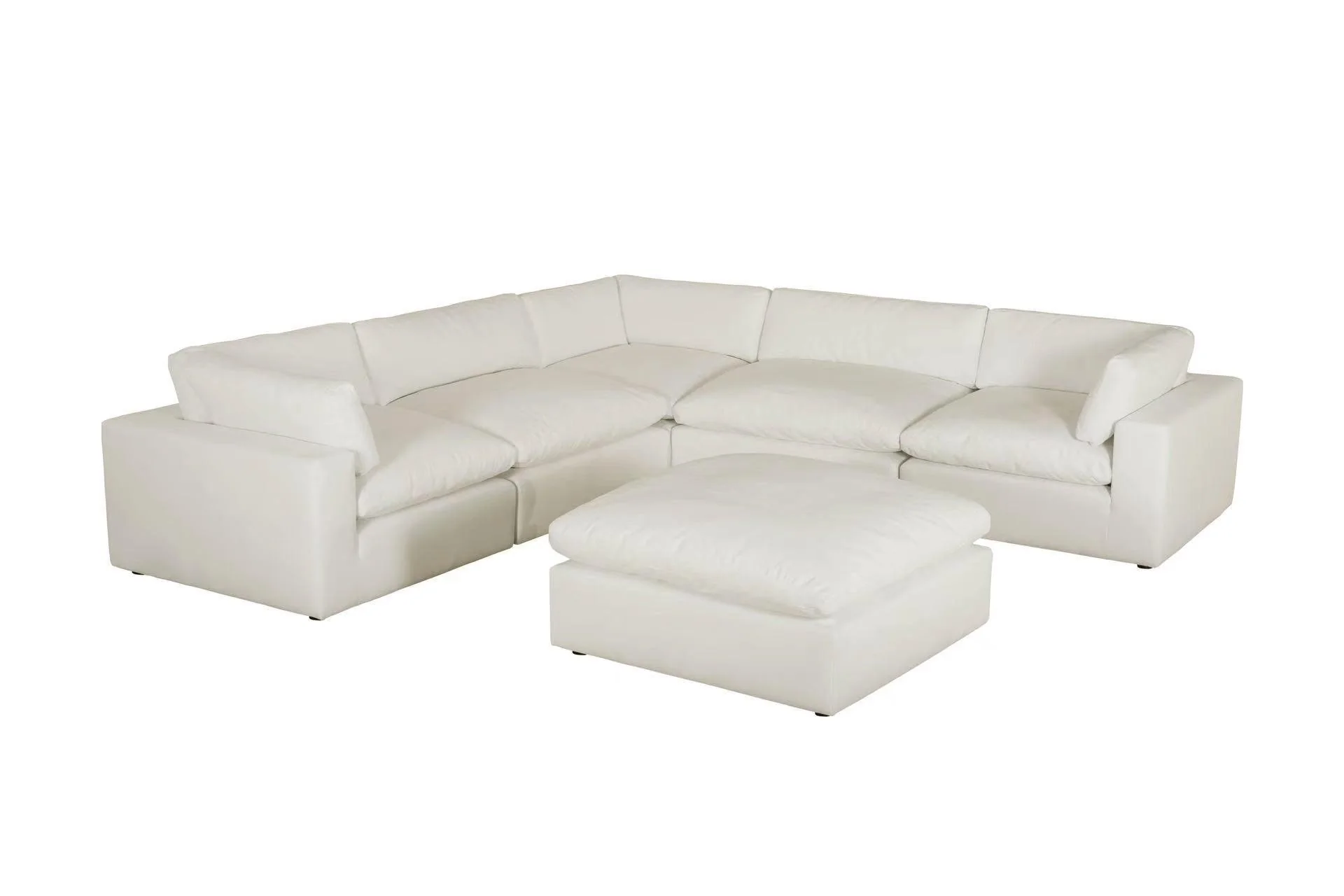 Xl Cloud Sand Sectional + Ottoman Set - Image 2