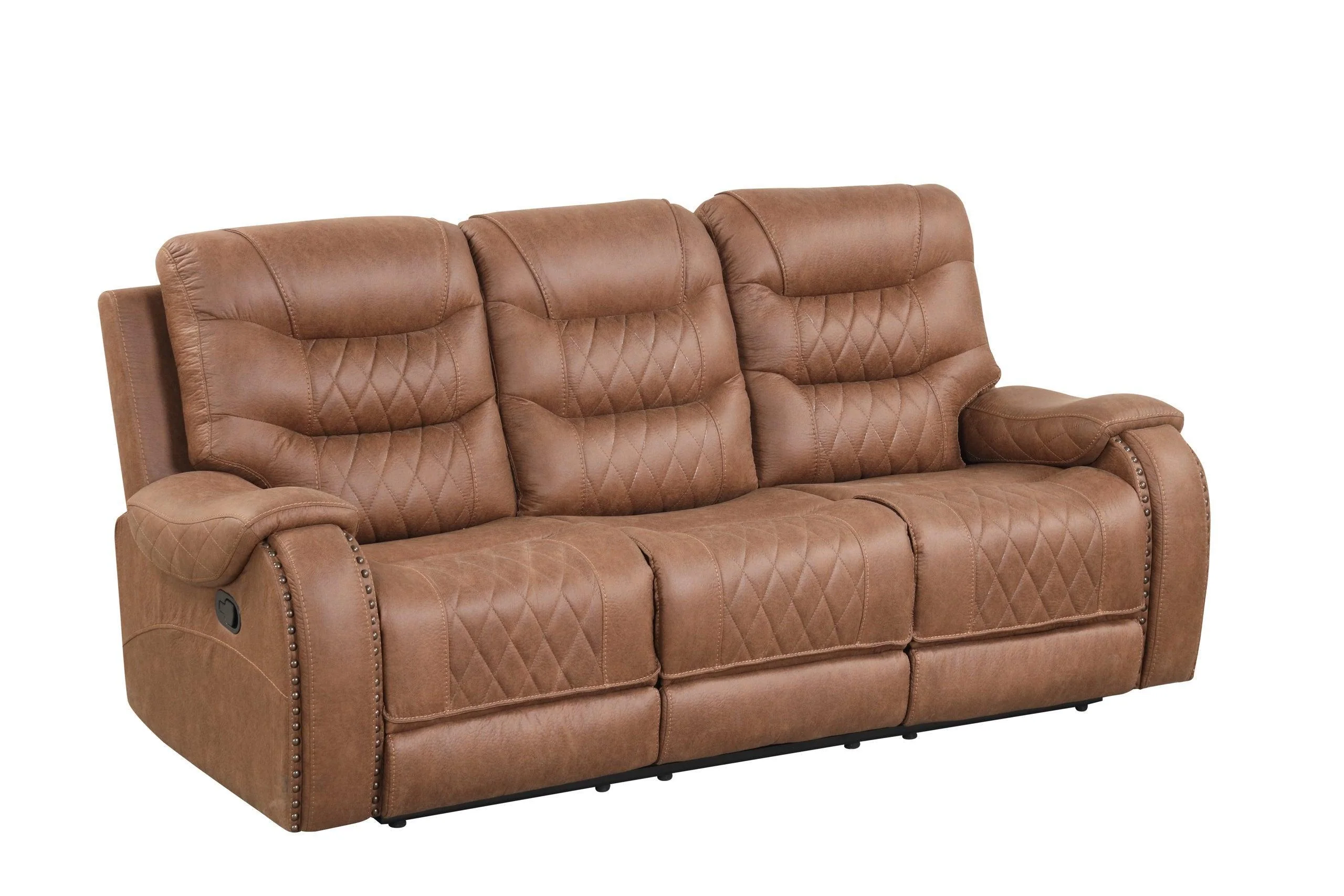 Ashy Light Brown Oversized 3-Piece Reclining Set - Image 2