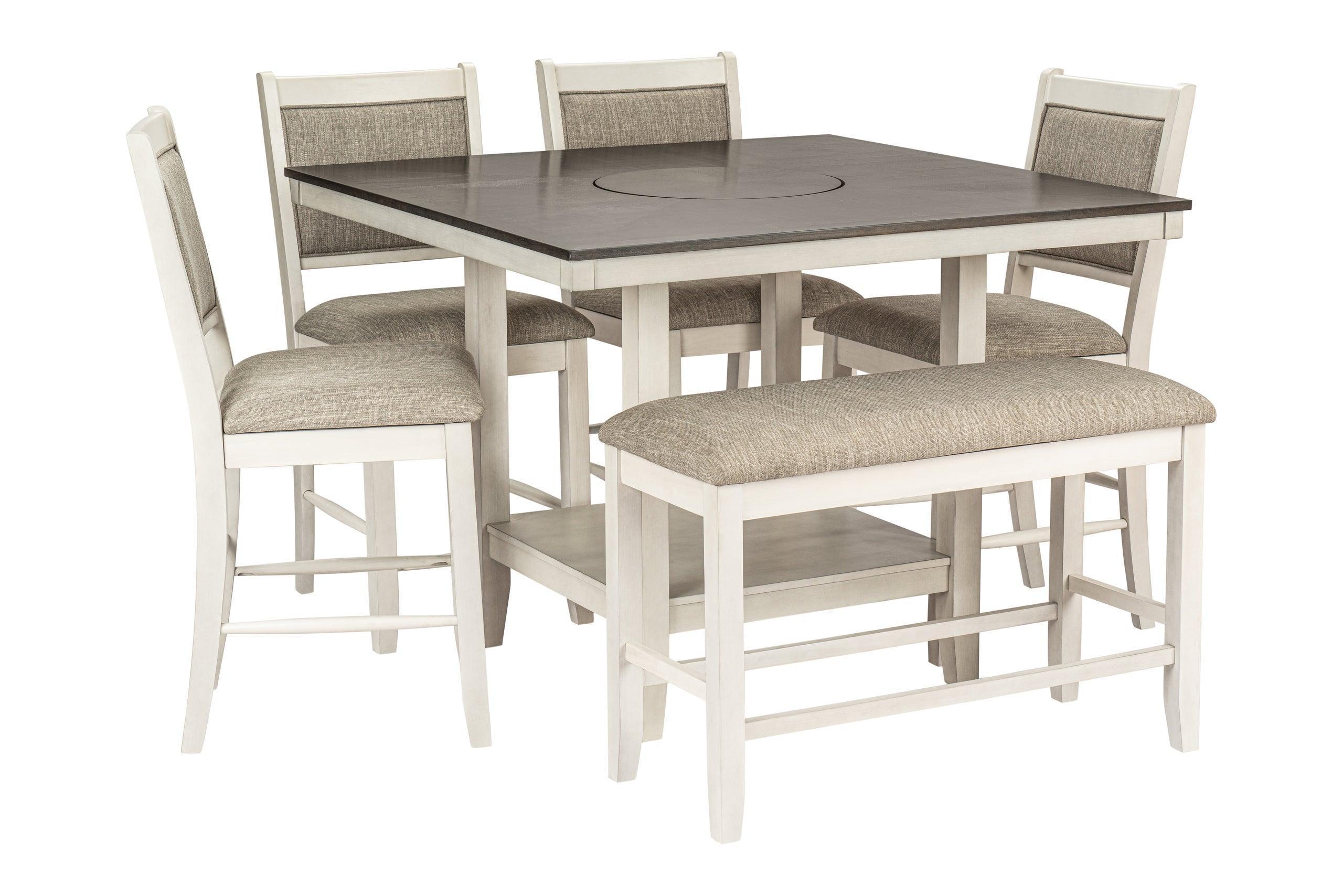 Diola Light Gray Counter Height Set - Image 2