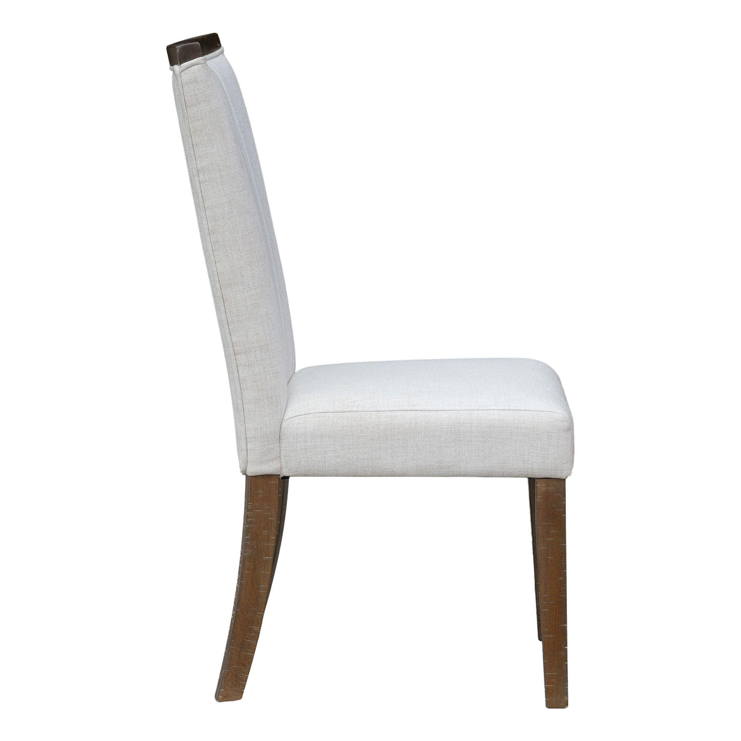 Dolores Brown White Rectangular Dining Room Set - Image 3