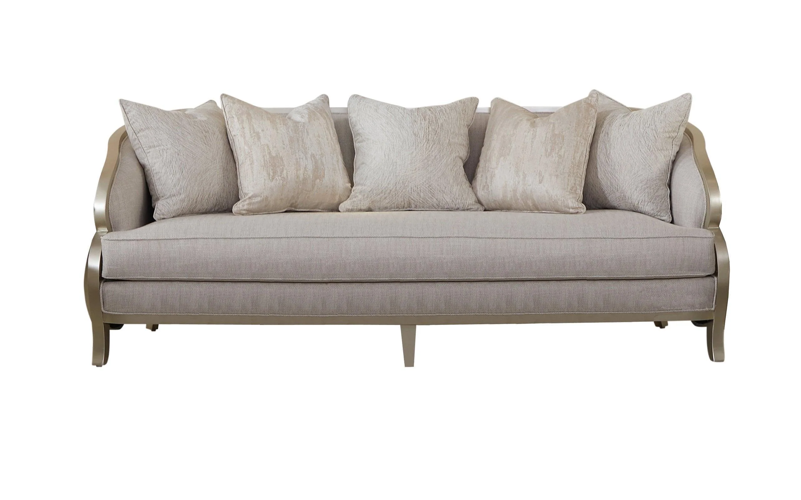 Alexandra Beige Fabric Upholstered 3-Piece Living Room Set - Image 3