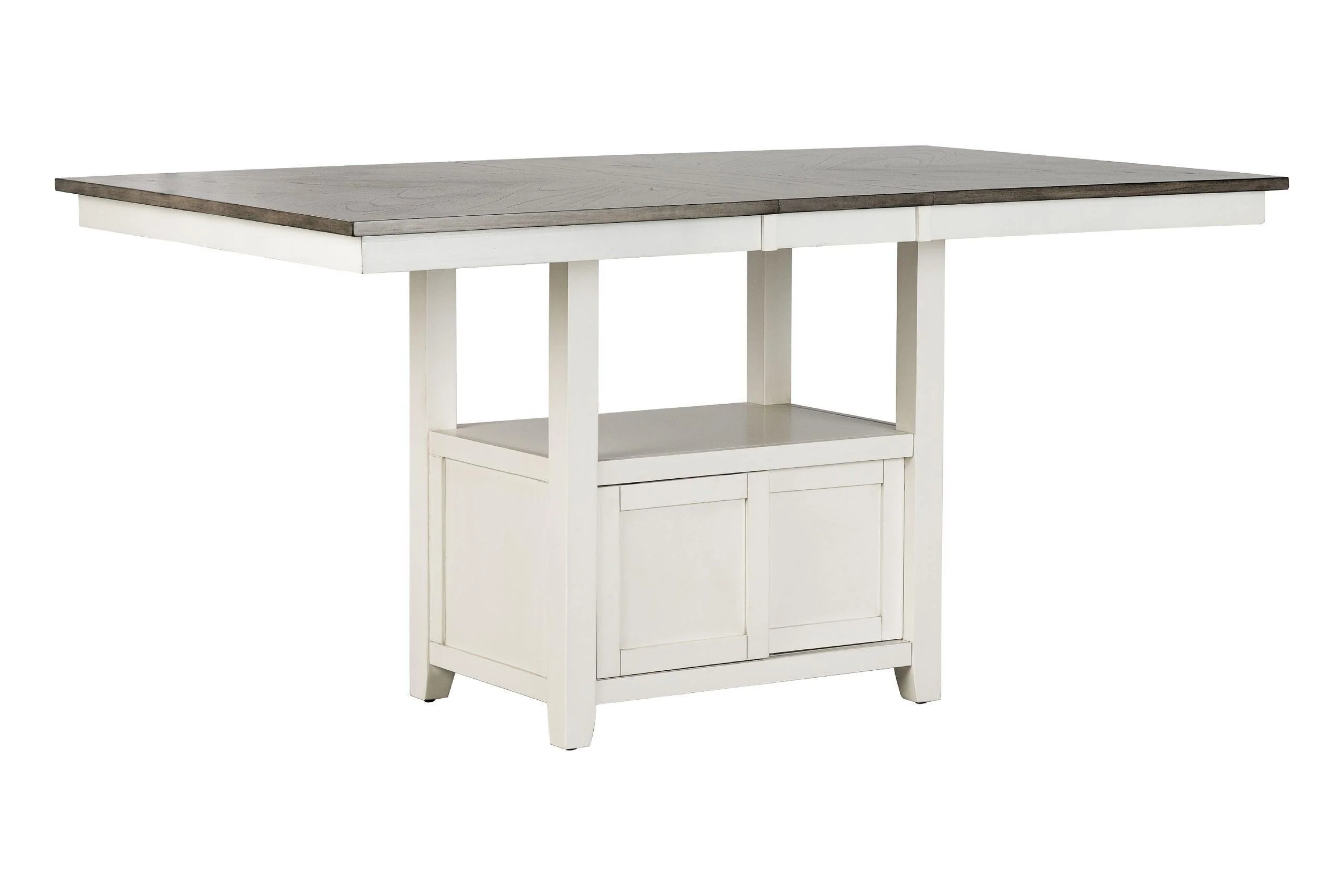 White Brown Fabric Dining Room Set - Image 3