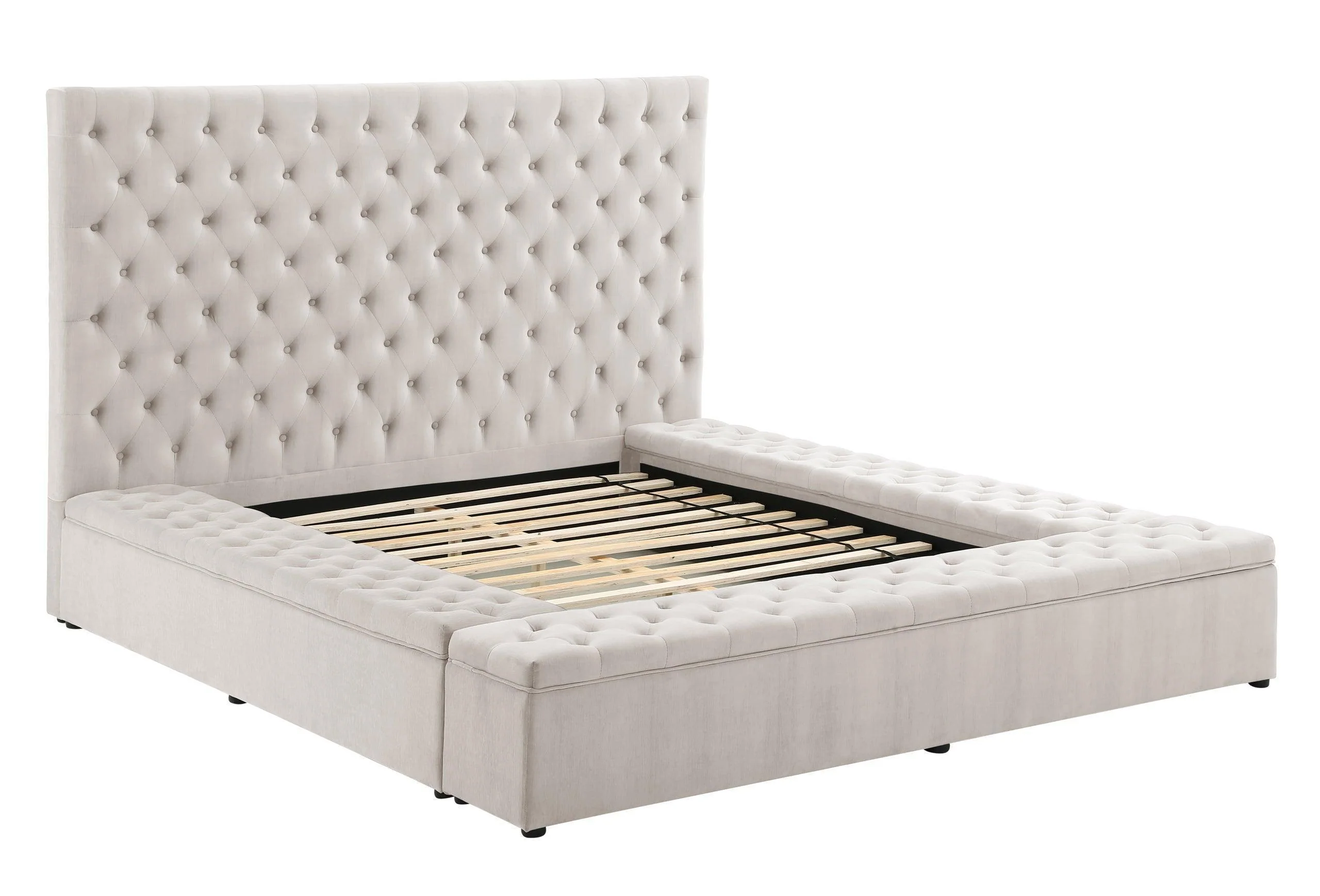 Paris Beige Platform King Bed - Image 2