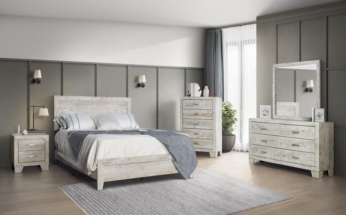 Kiara Beige Panel Bedroom Set - Image 1