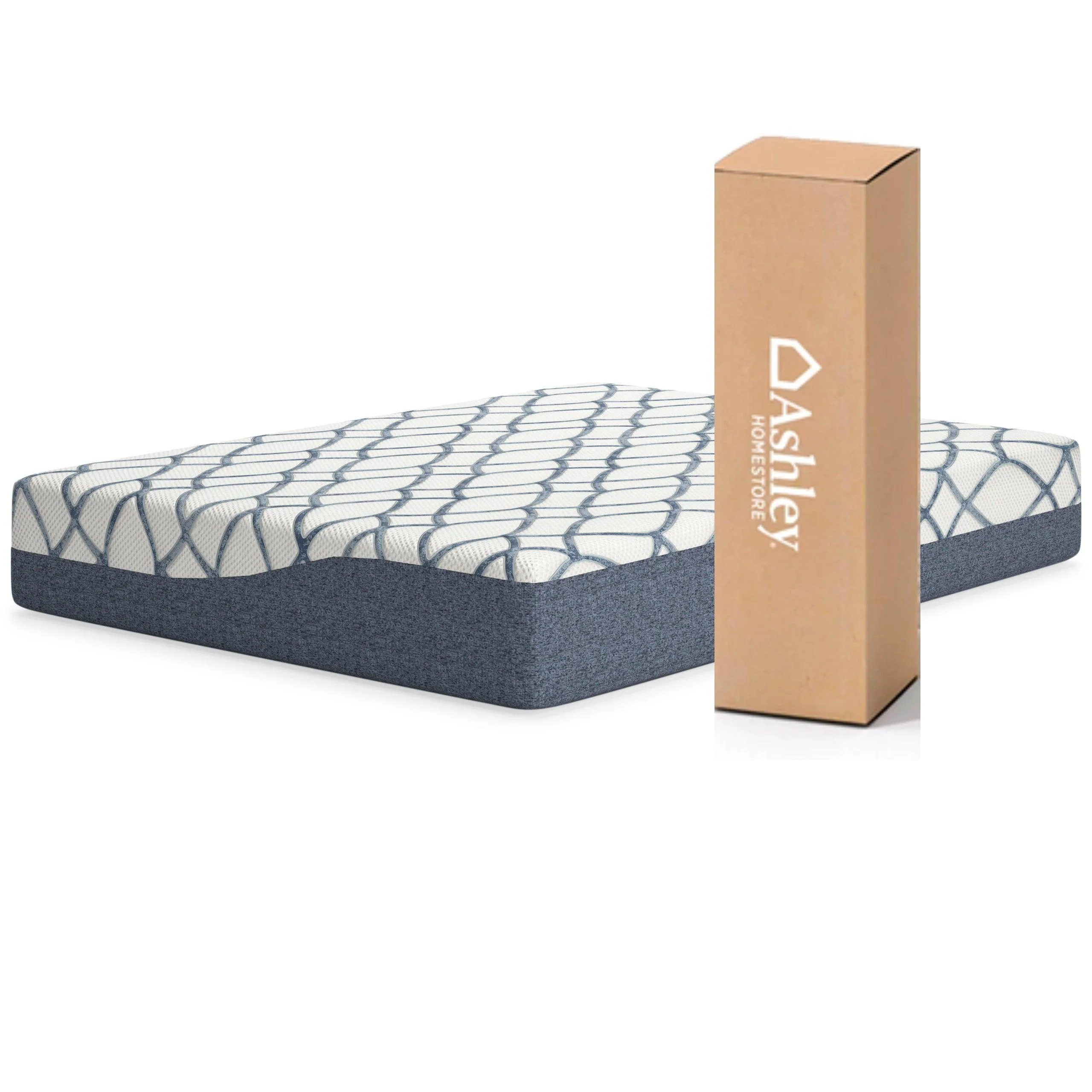 Gum Gray White Memory Foam Plush Queen Mattress - Image 2