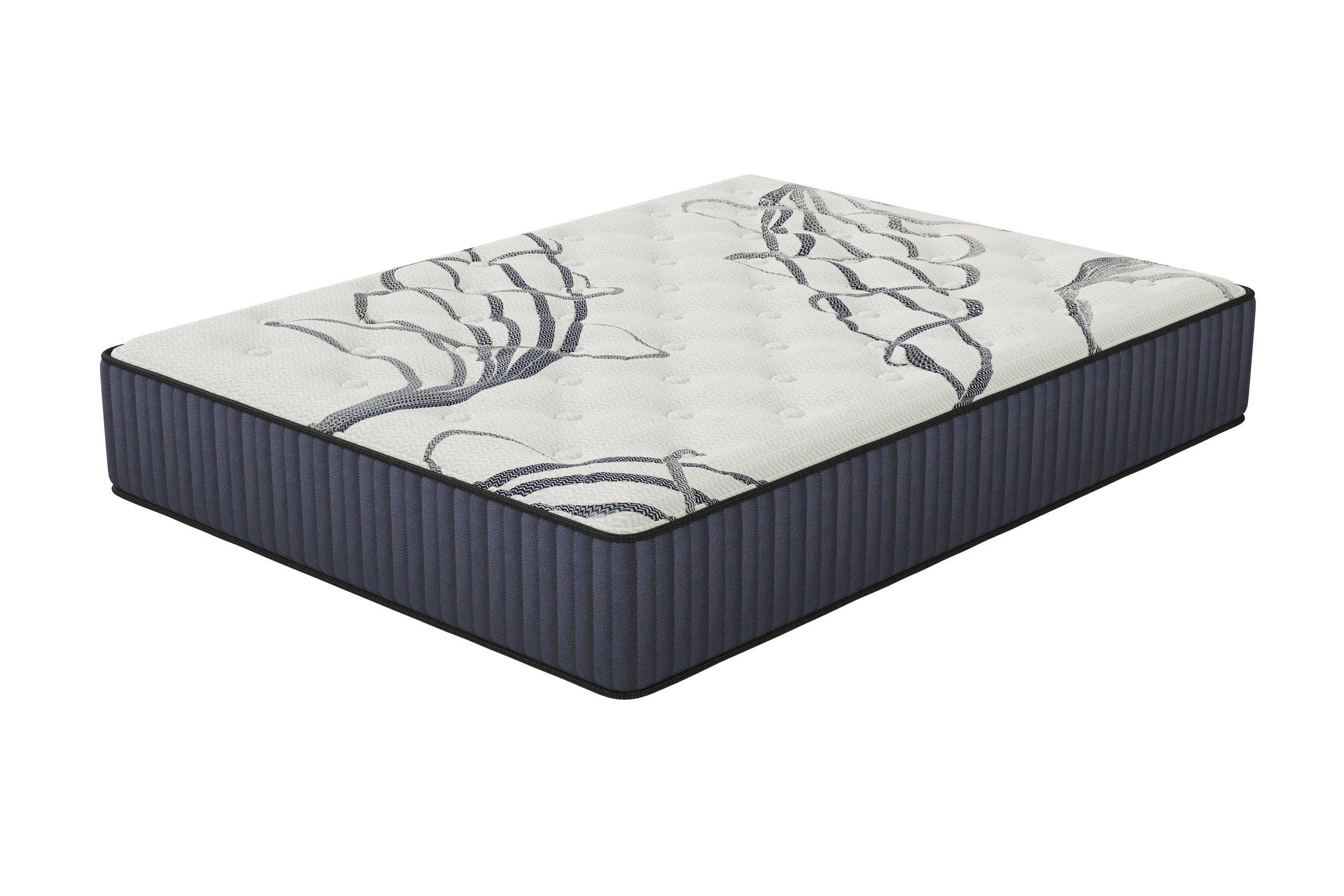 Gr White Blue Hybrid Medium King Mattress - Image 2