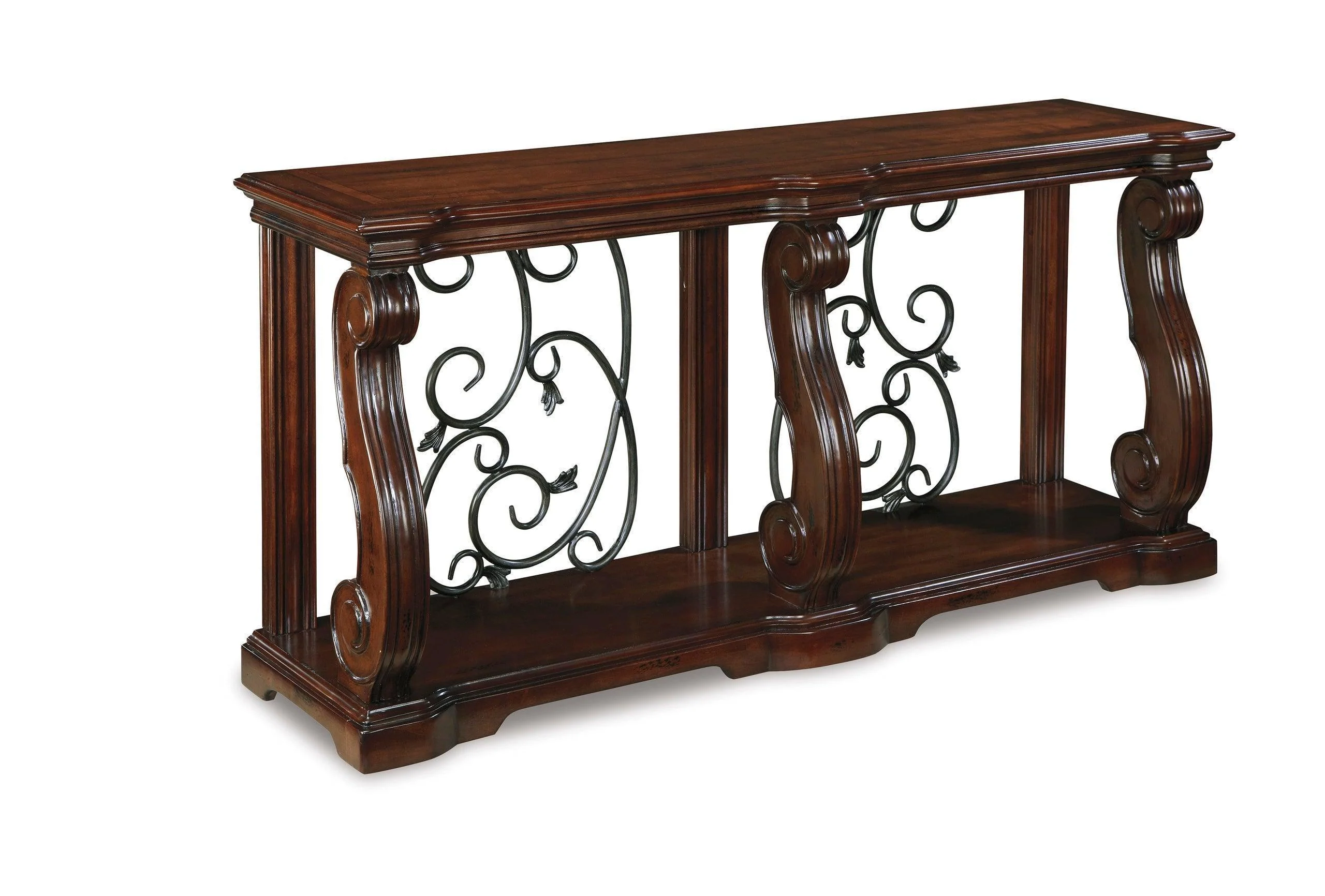 Rustic Brown Storage Coffee Table - Image 2