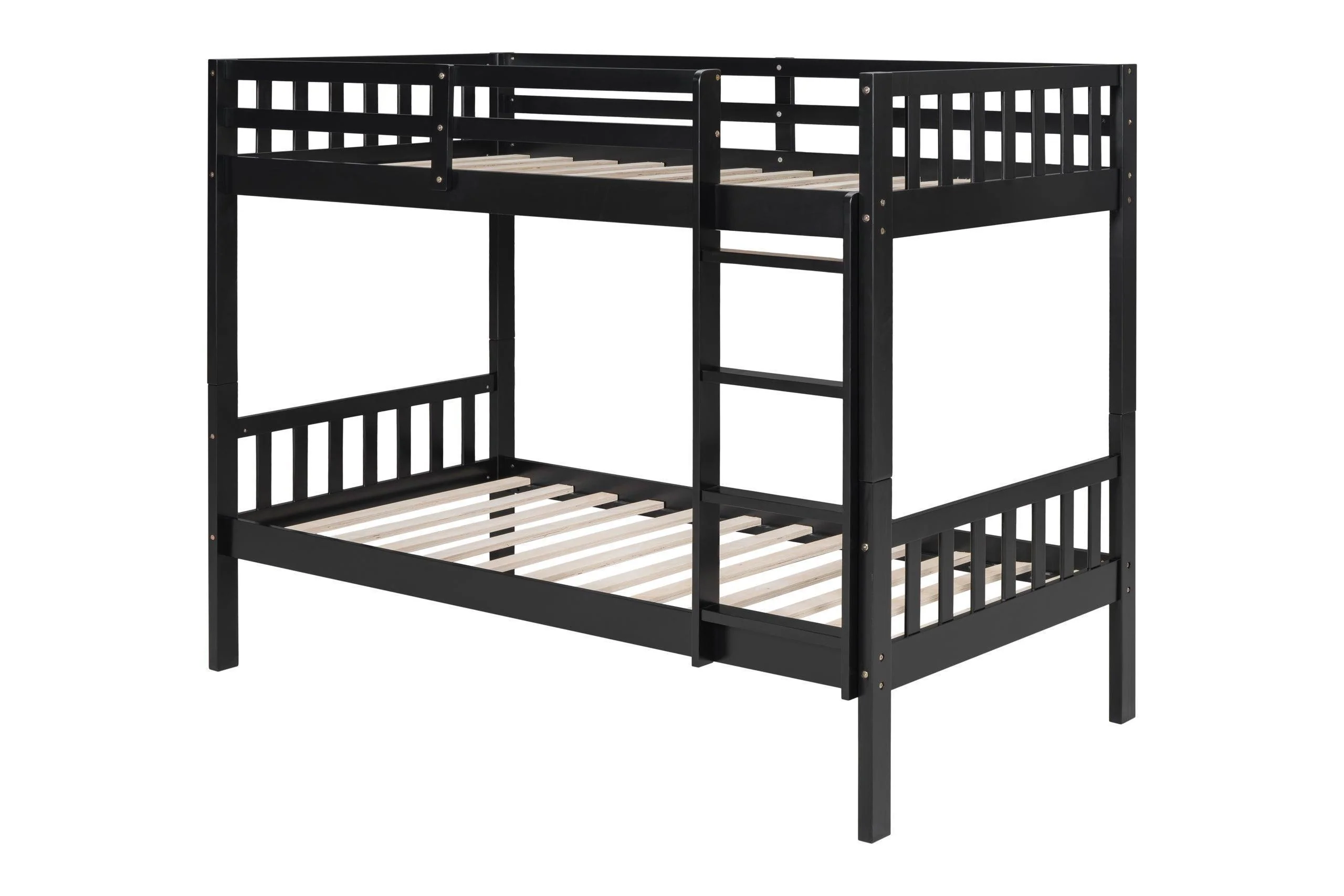 Black Twin Over Twin Bunk Bed - Image 2