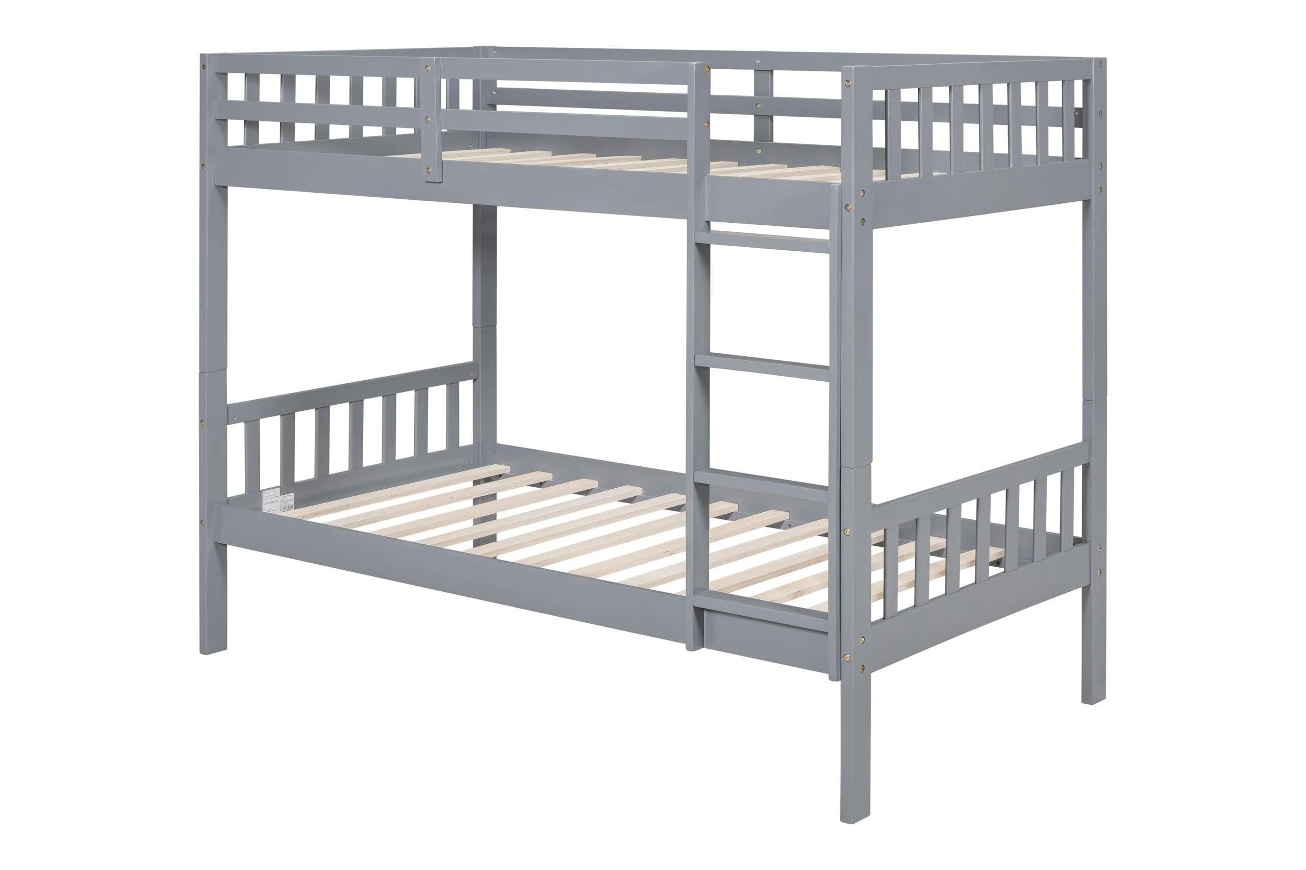 Gray Twin Over Twin Bunk Bed - Image 2