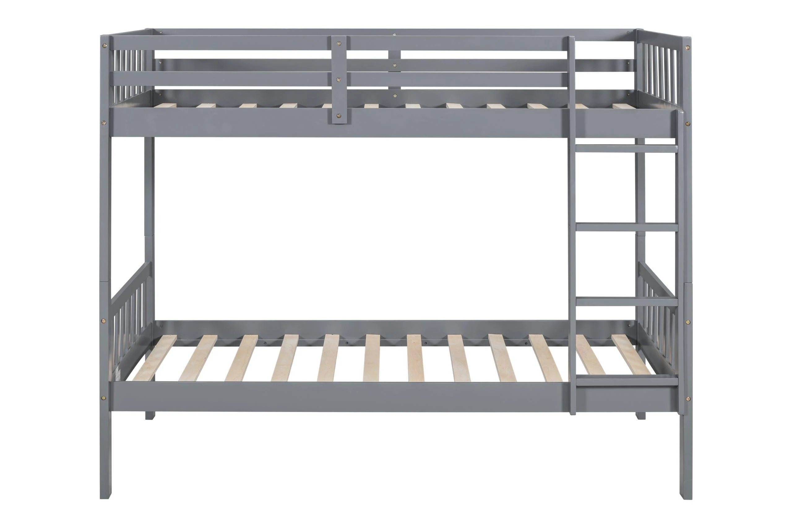 Gray Twin Over Twin Bunk Bed - Image 3