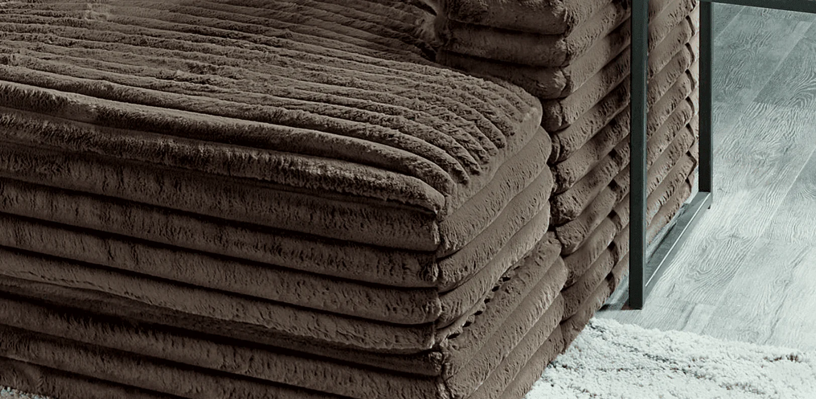 Comfrey Chocolate Double Chaise - Image 3