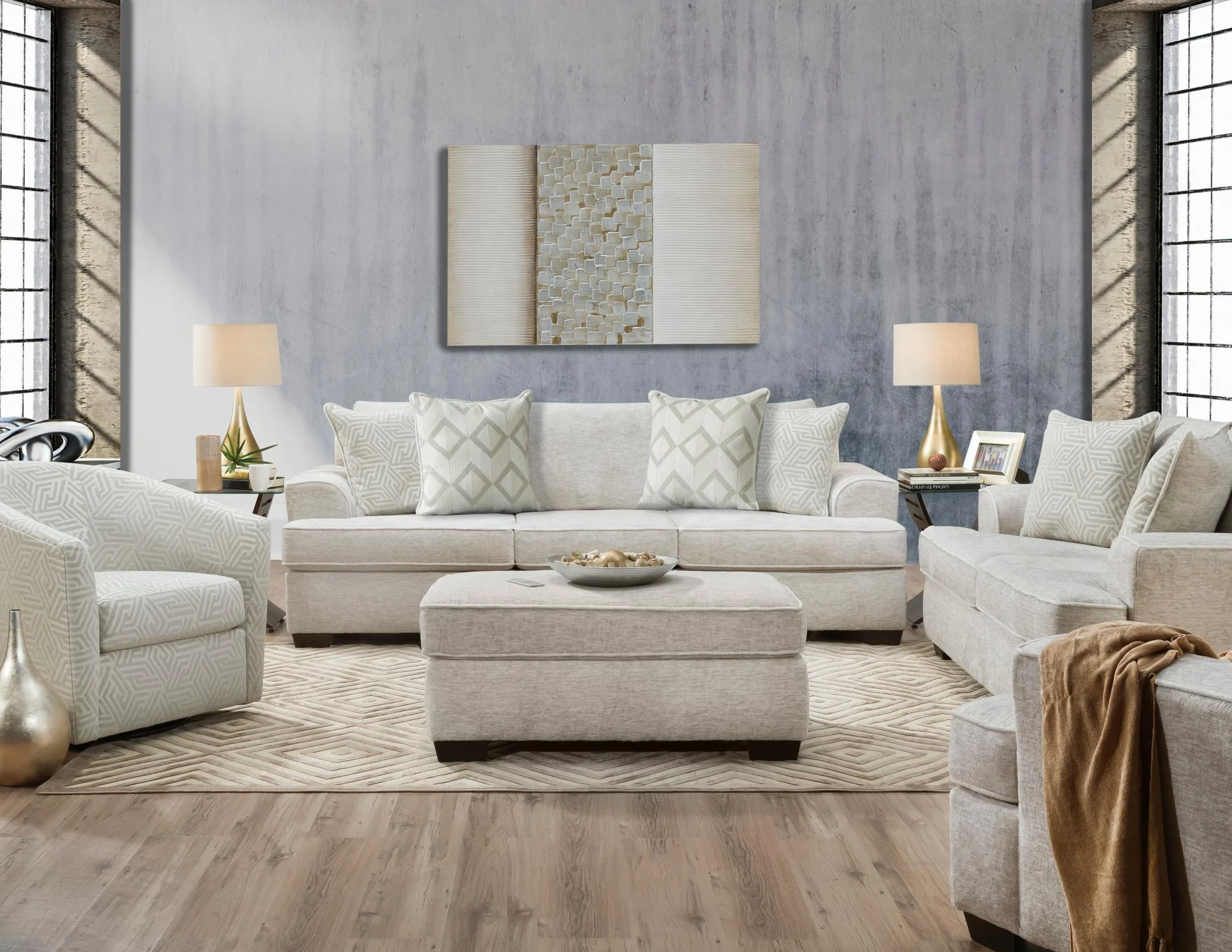 Behold Cream Sofa & Loveseat Set - Image 1