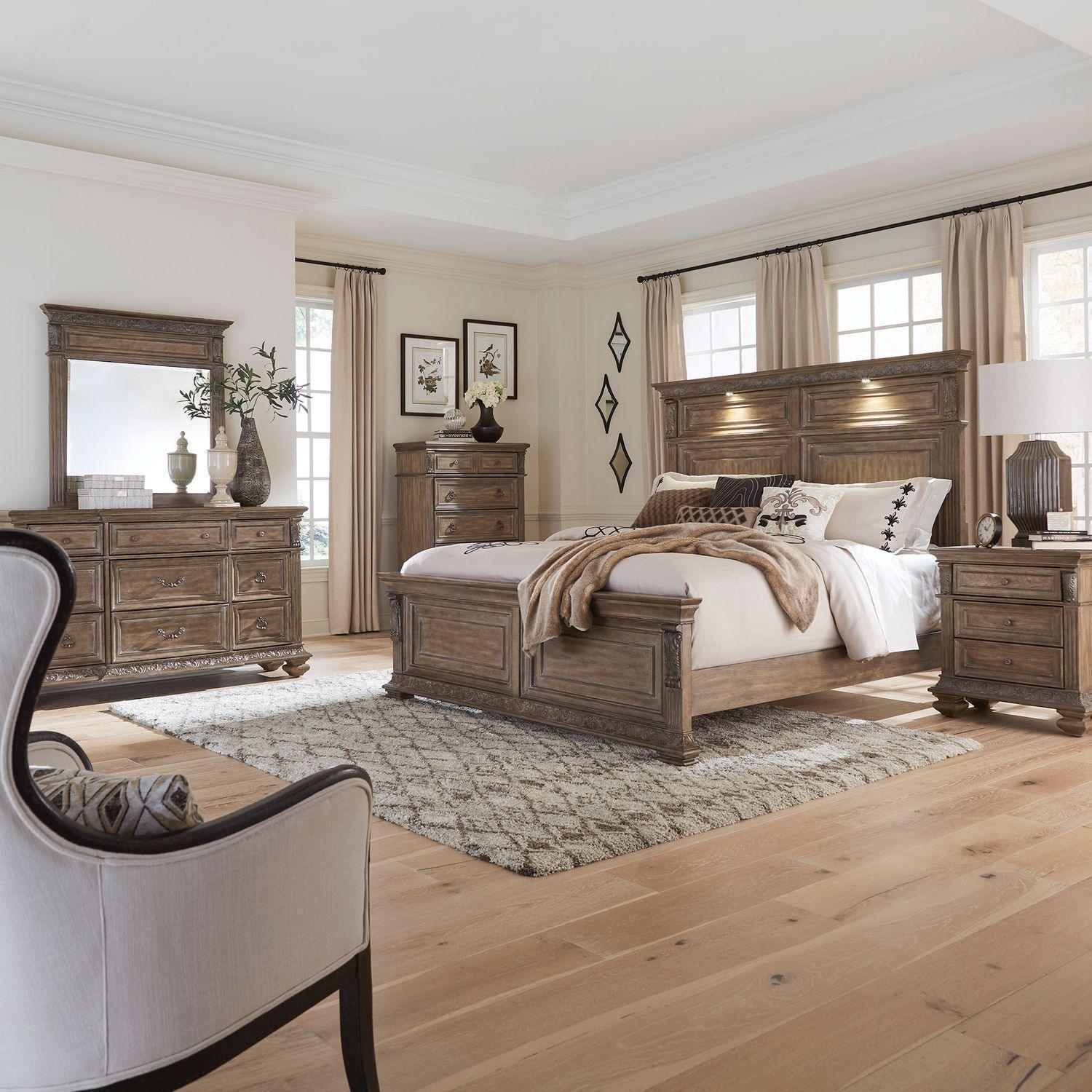 Flynn Brown LED Panel Bedroom Set - Image 1