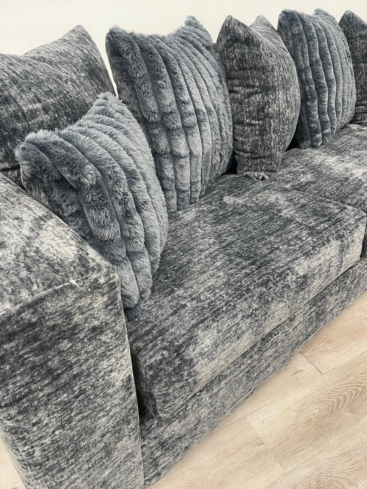 Kaf Charcoal Gray 2-Piece Living Room Set - Image 2