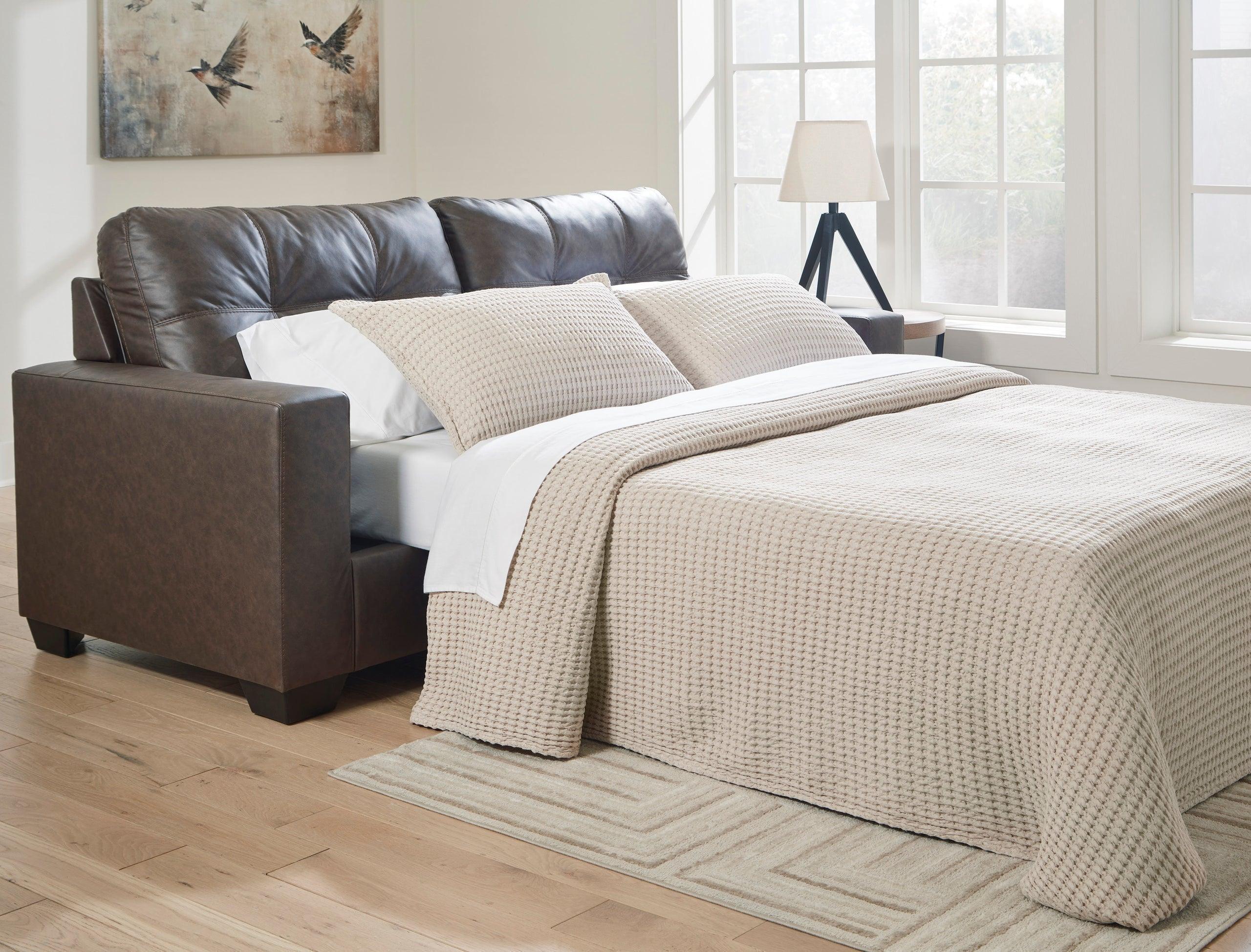 Fin Brown Queen Sleeper Sofa - Image 2