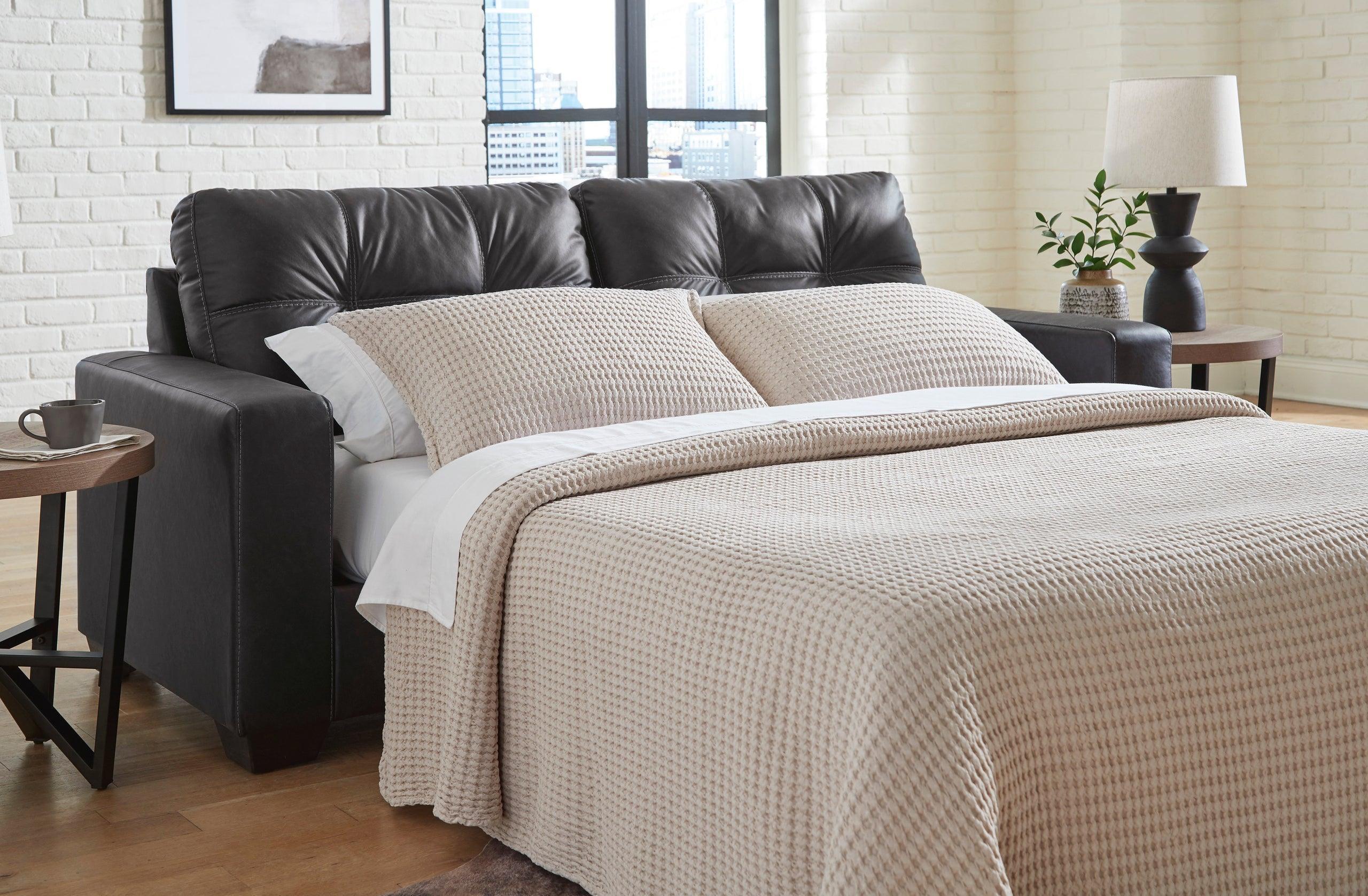 Fin Black Queen Sleeper Sofa - Image 2