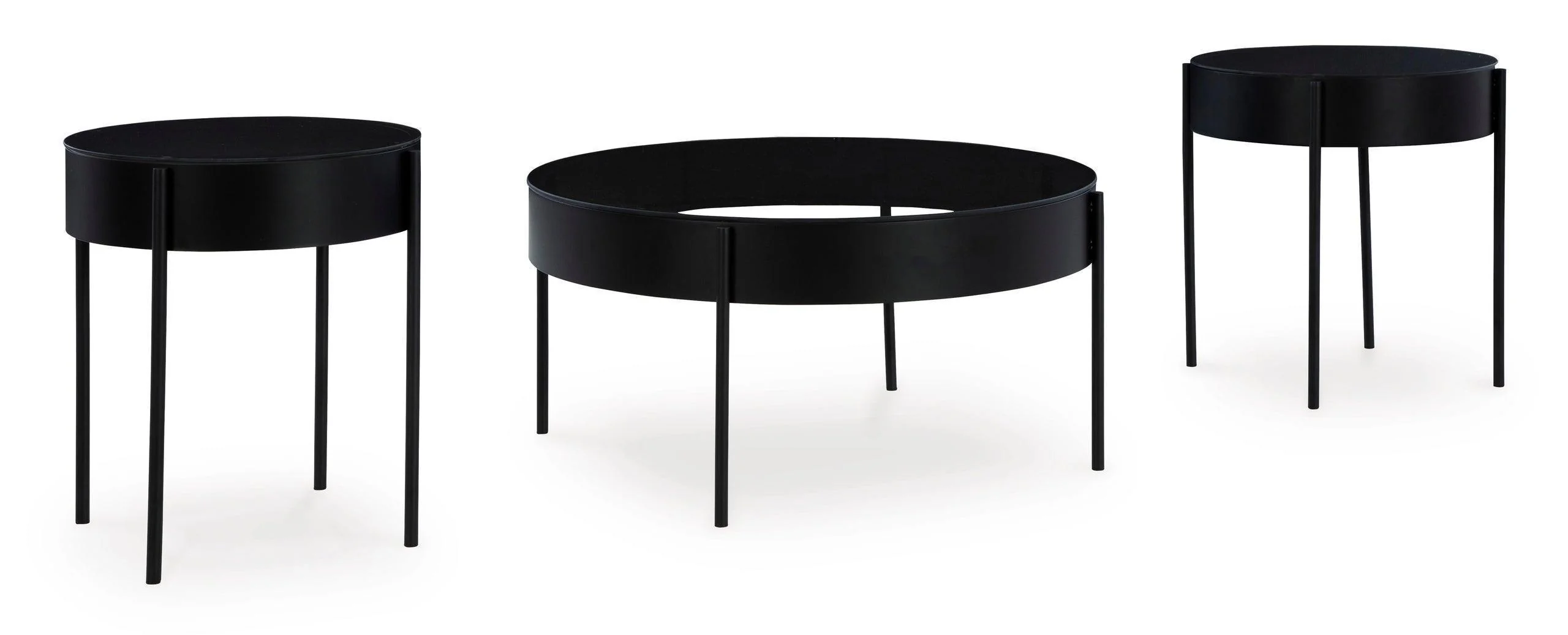 Hom Black Occasional Table Set - Image 2