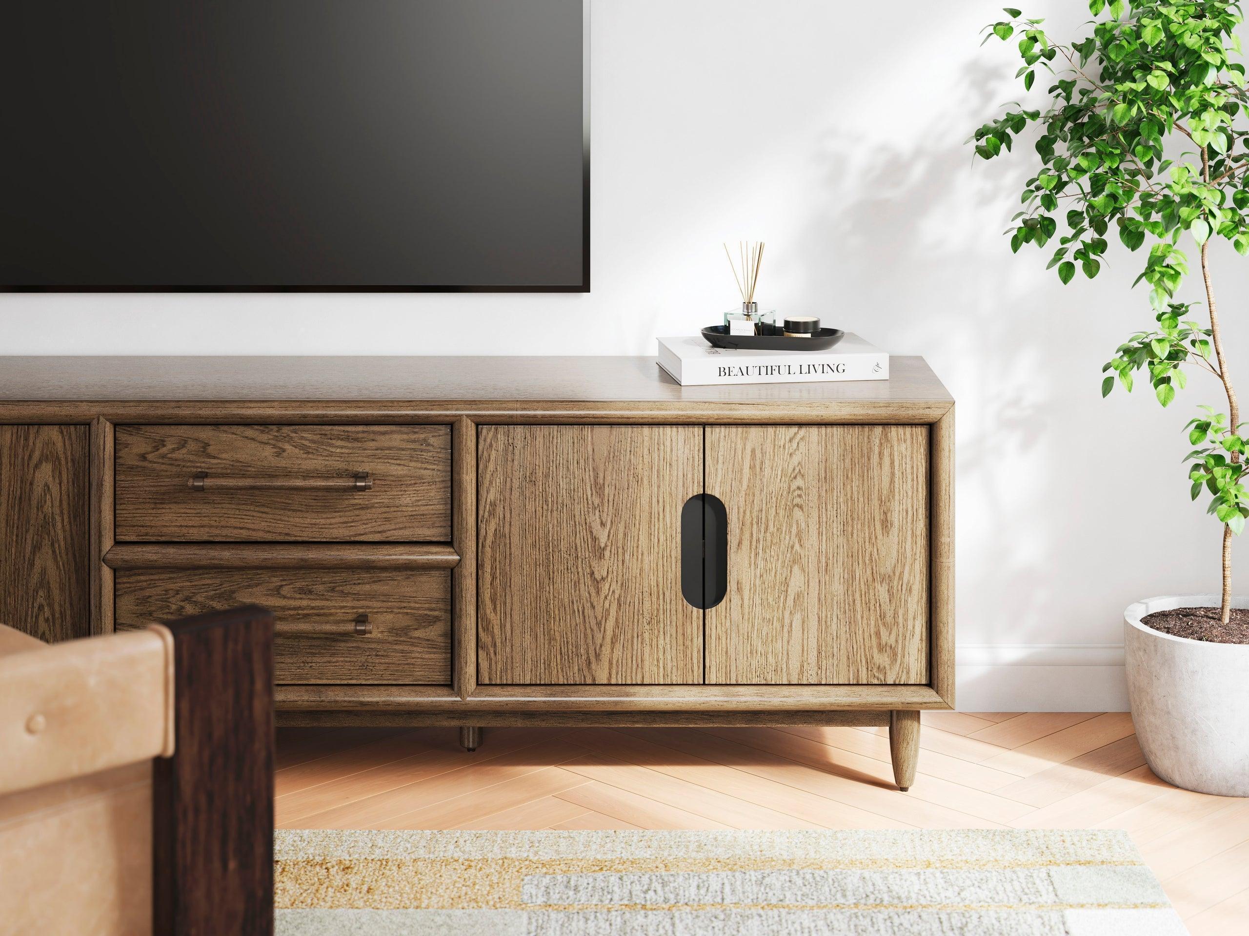 Roanhowe Brown TV Stand - Image 3