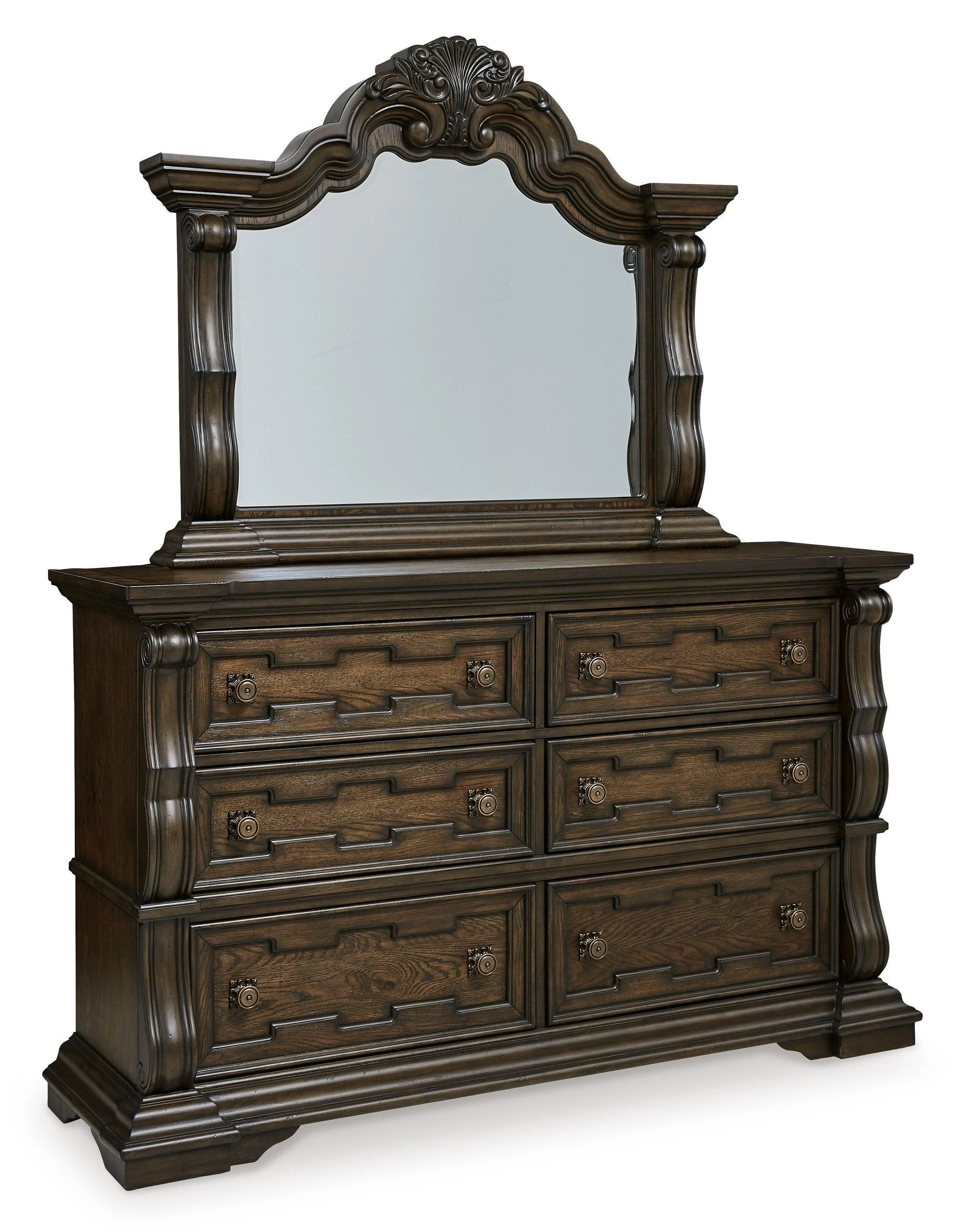 Maylee Dark Brown Upholstered Panel Bedroom Set - Image 2