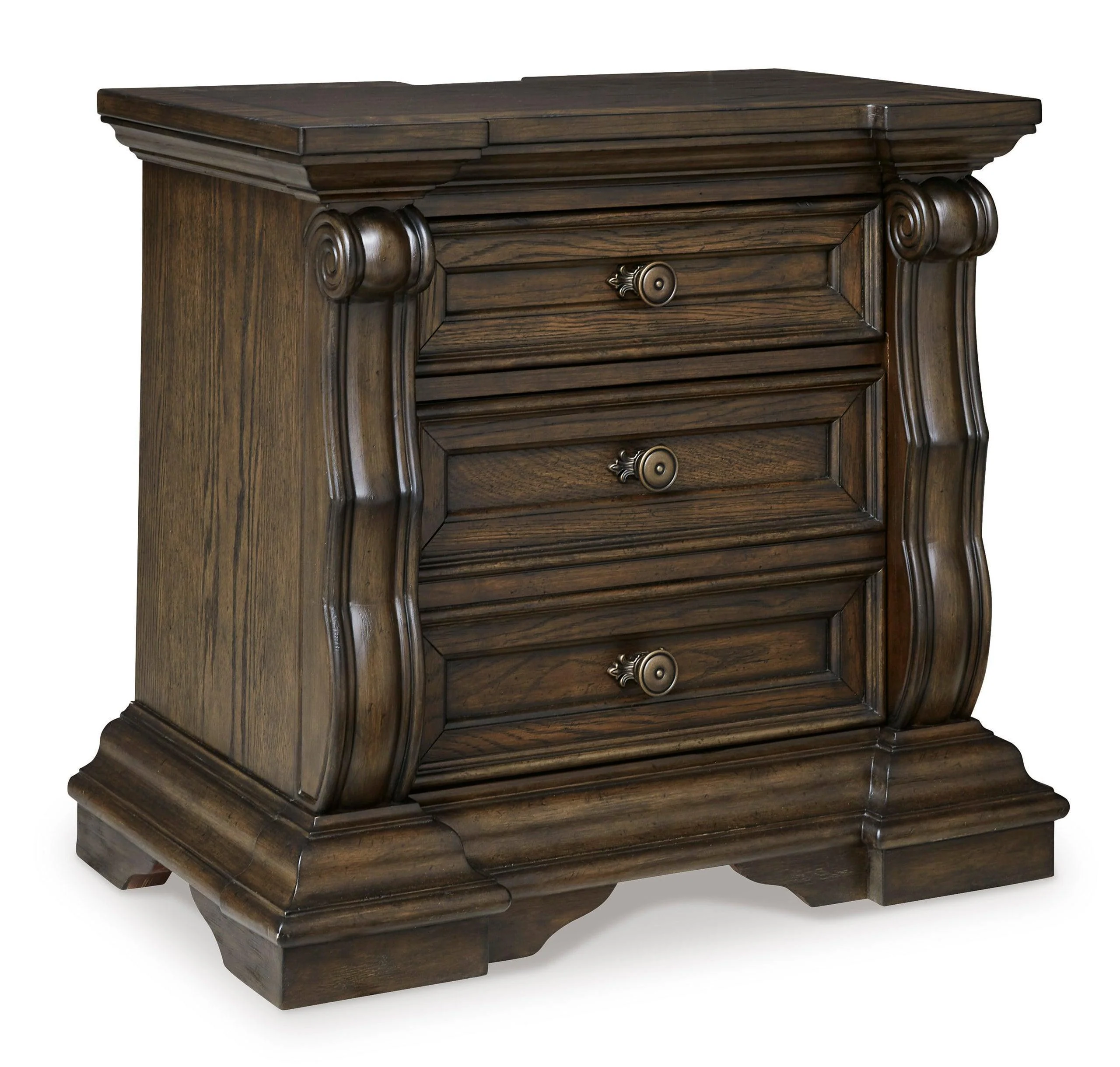 Maylee Dark Brown Upholstered Panel Bedroom Set - Image 3