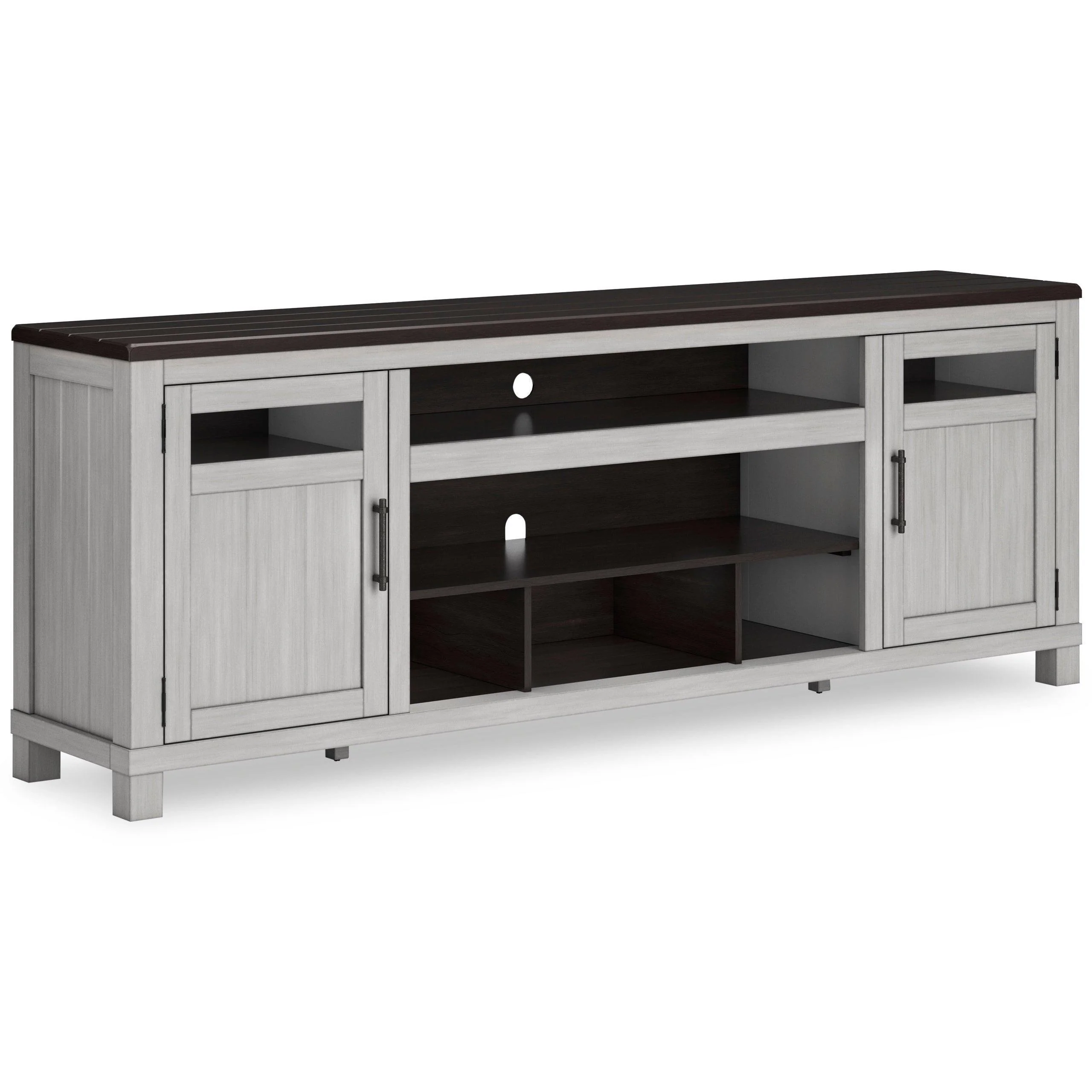 Darborn Gray Brown TV Stand - Image 3