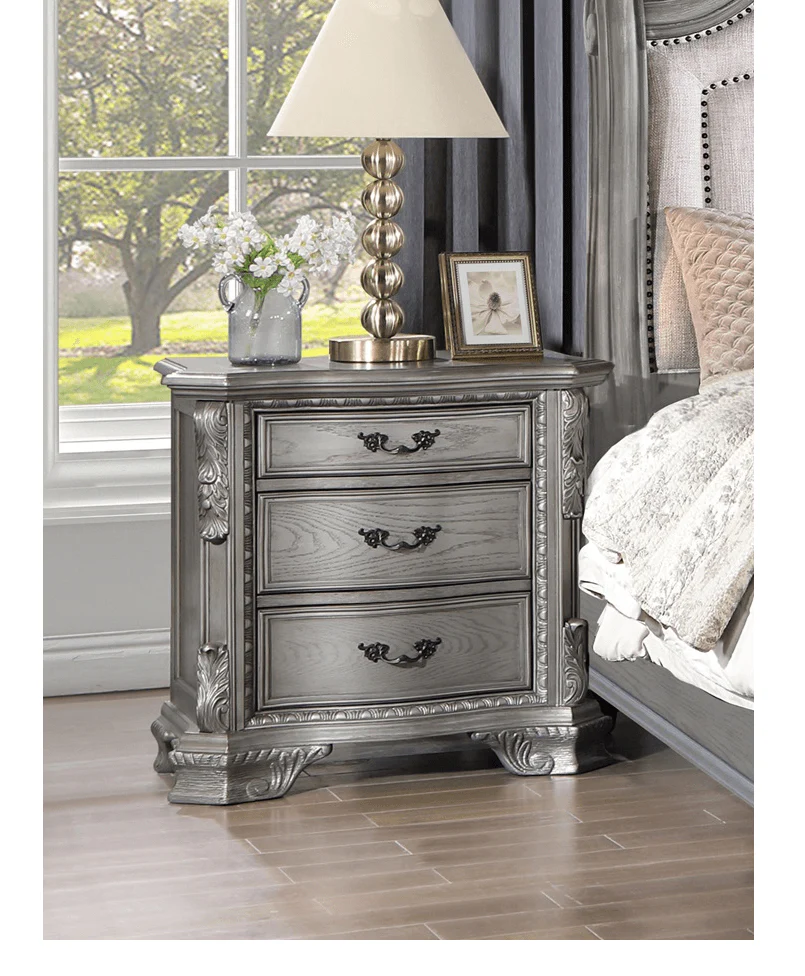 Dora Gray Nightstand - Image 1
