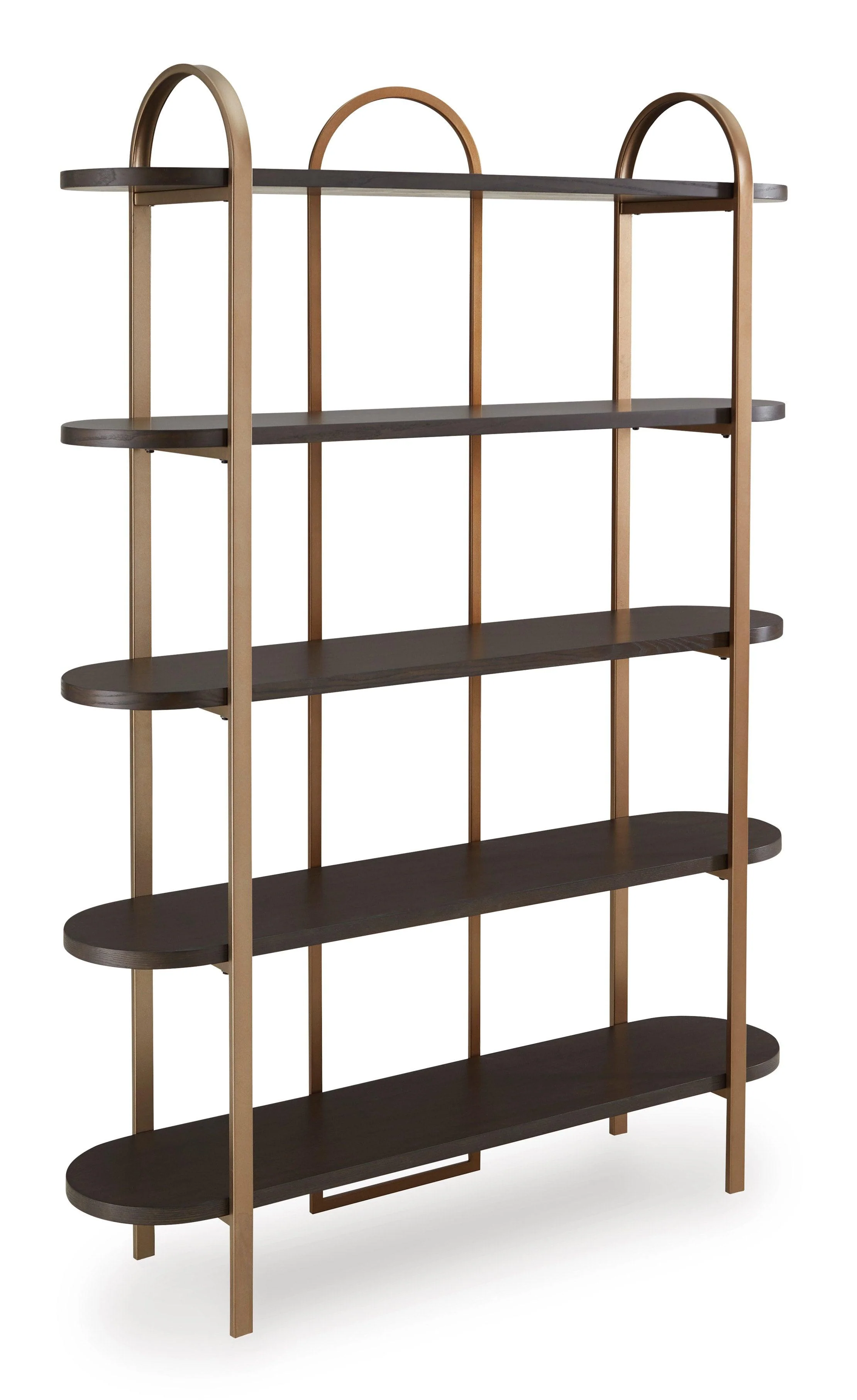 Brentmour Brown Gold Bookcase - Image 3