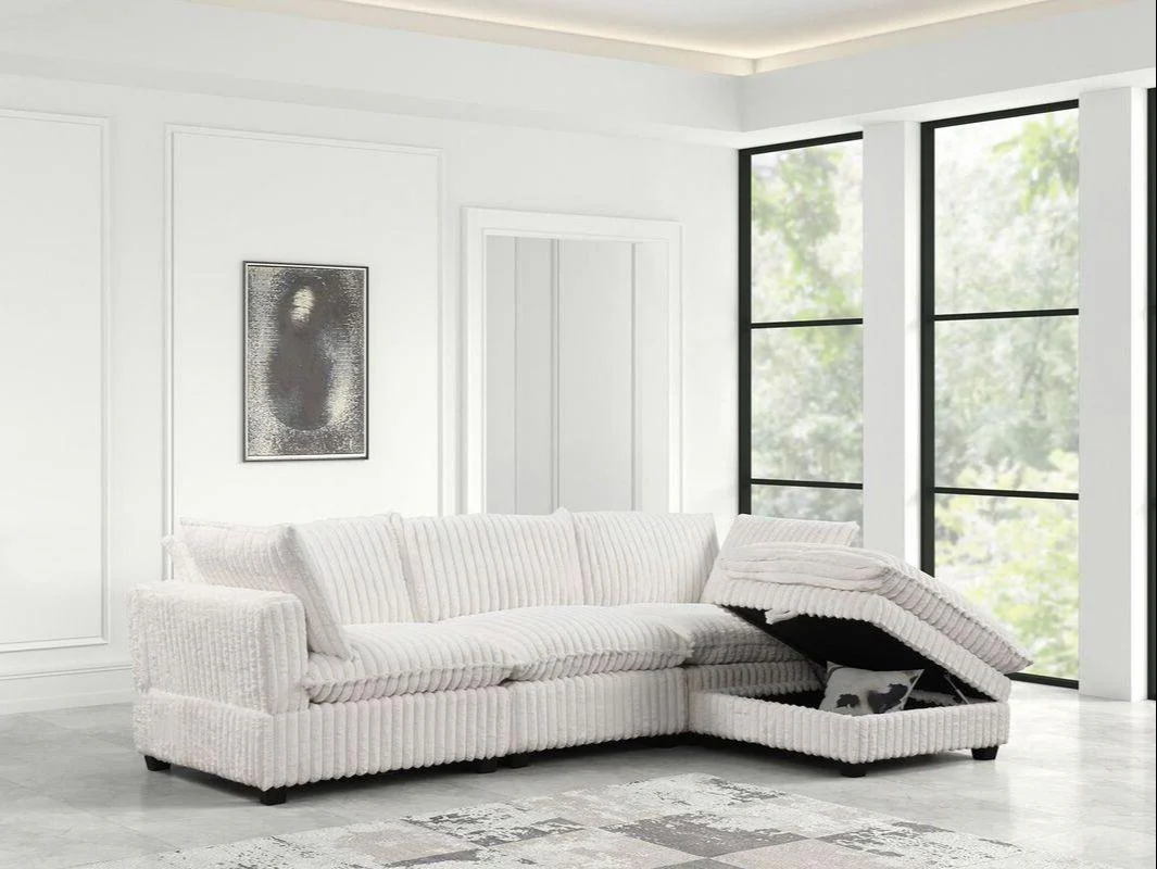 Cloud Beige Cord Modular Sectional - Image 2