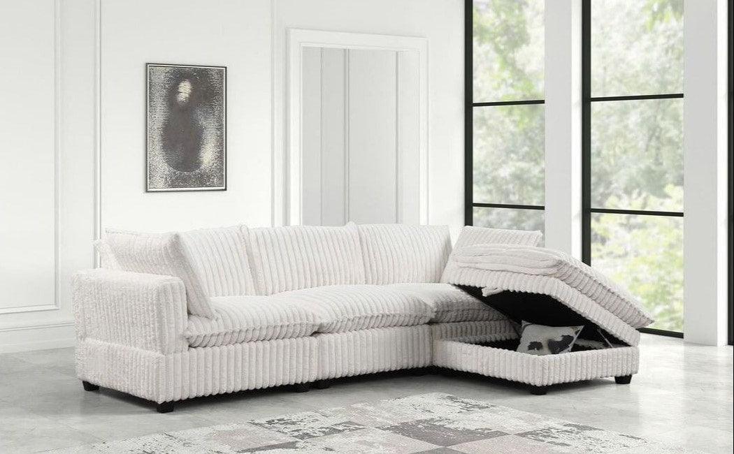 Cloud Beige Cord Modular Sectional - Image 1