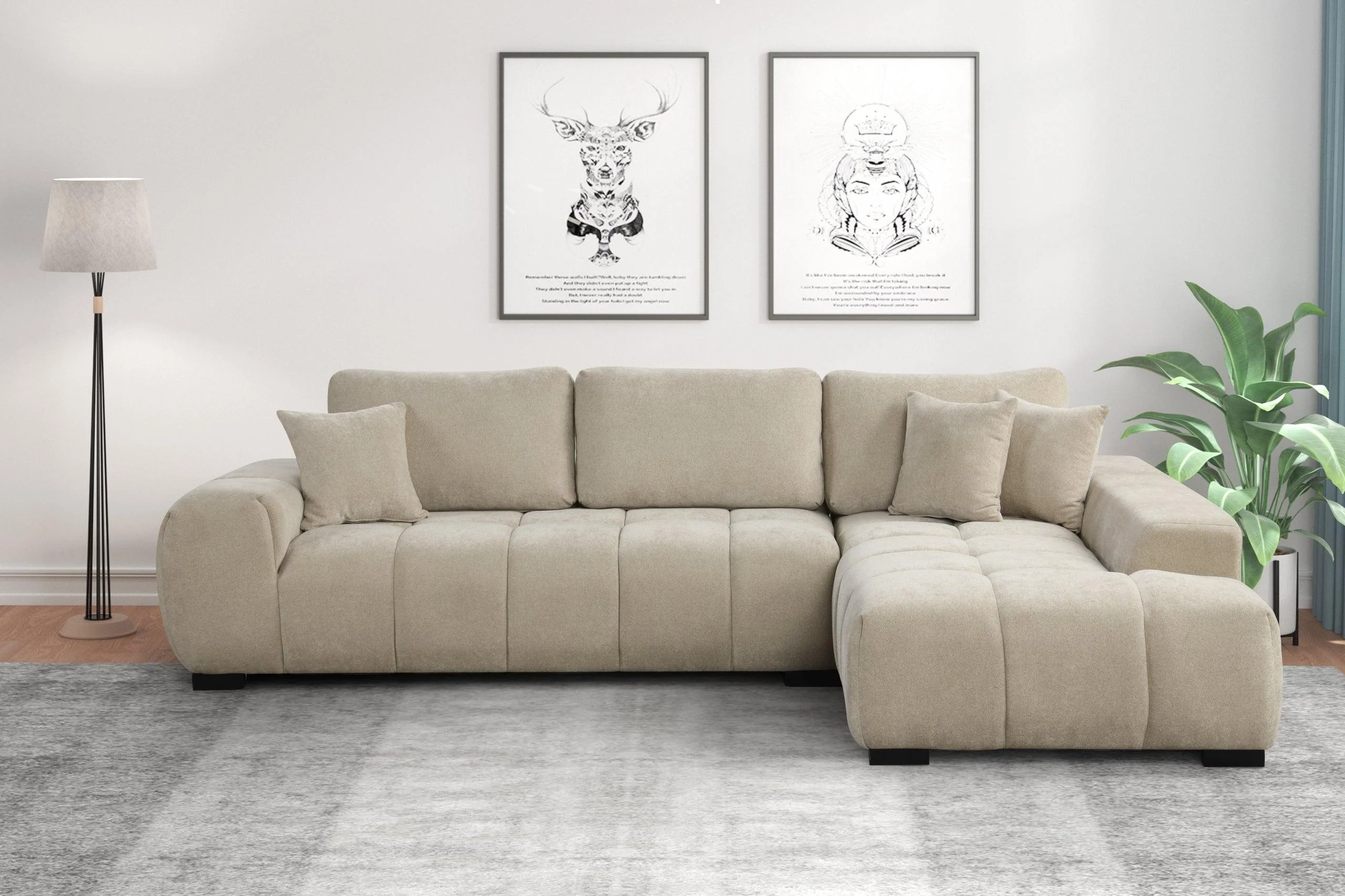 Manhattan Beige Sectional - Image 2