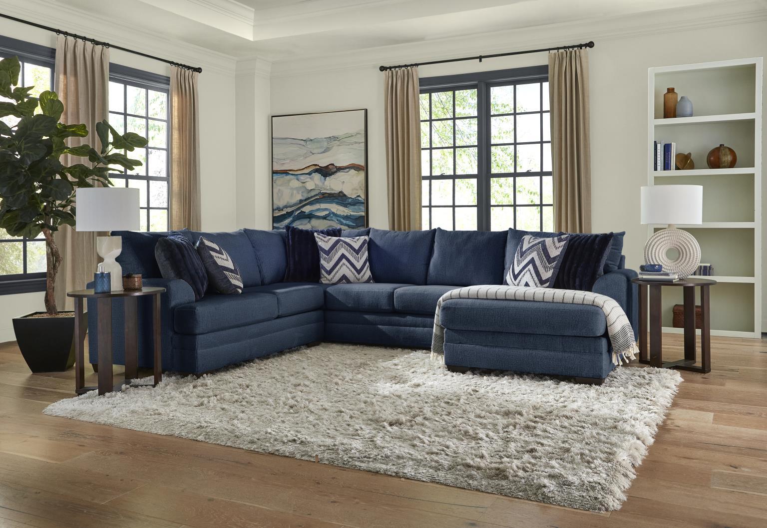 Behold Navy Sectional - Image 1
