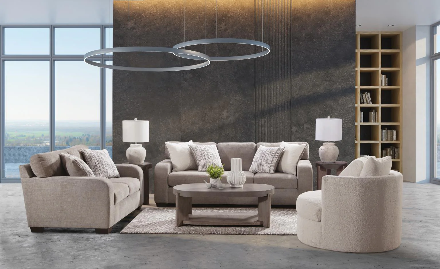 Behold Taupe Sofa & Loveseat Set - Image 2