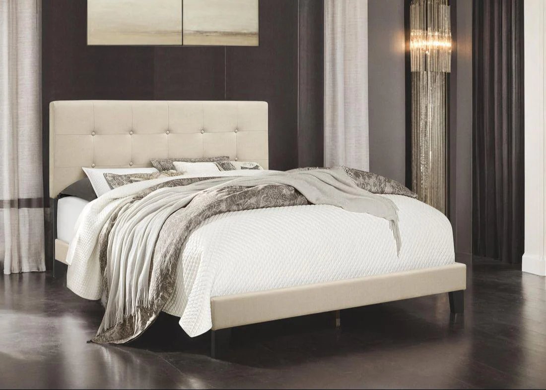 Nini Fog Upholstered Platform Full Bed - Image 2