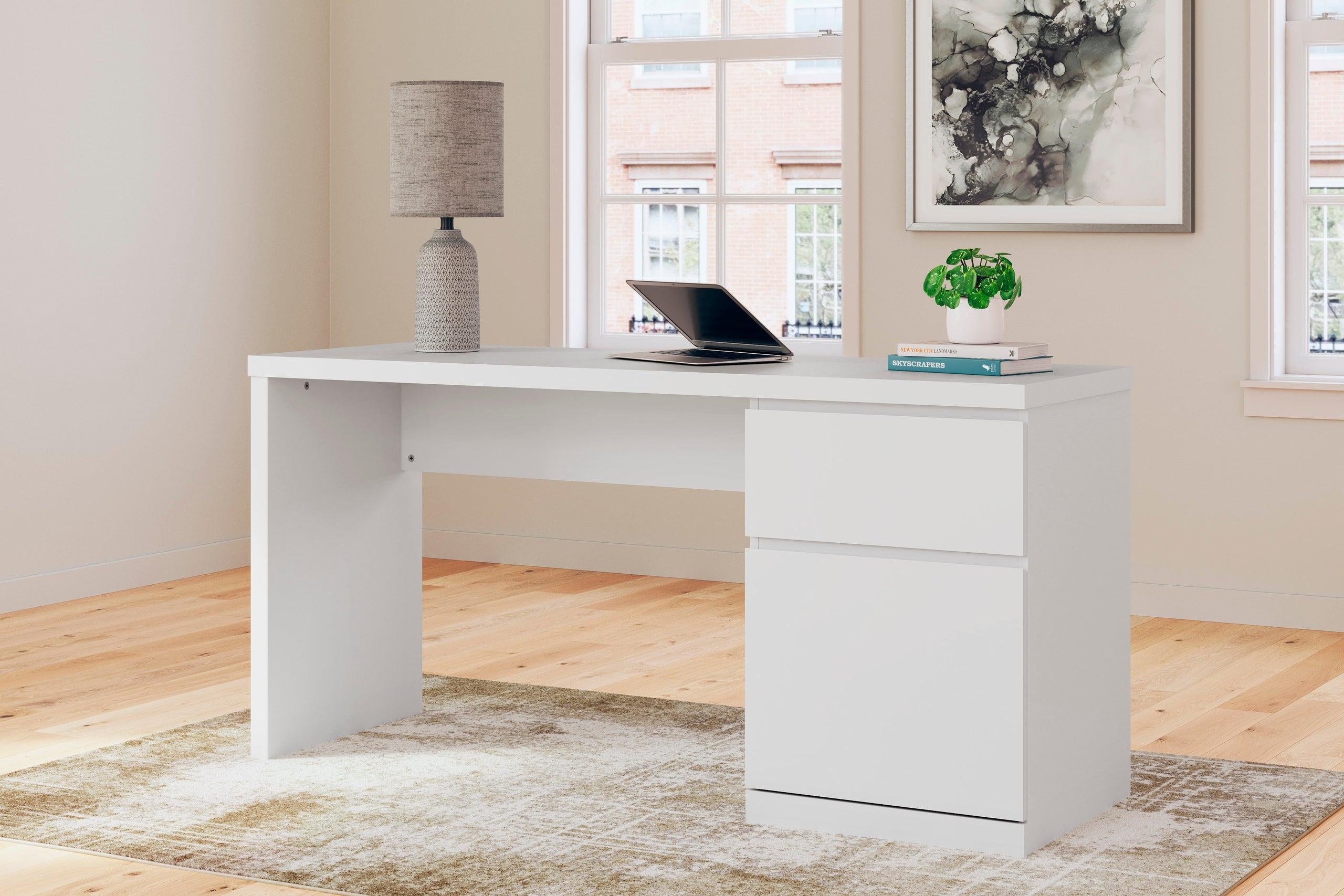 Onita White Office Desk - Image 2