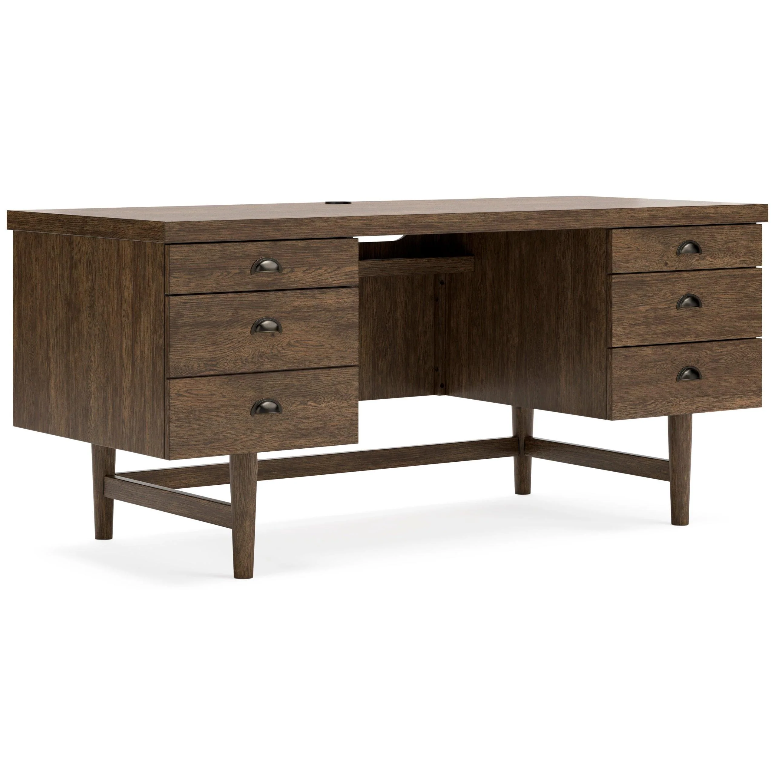 Austanny Warm Brown Office Desk - Image 2
