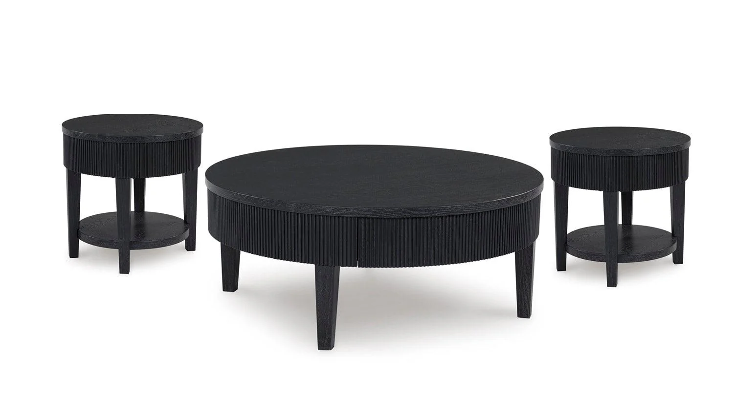 Marstream Black Occasional Table Set - Image 1